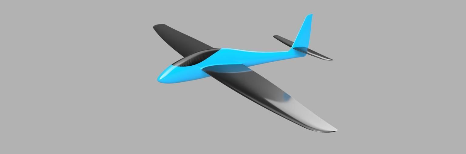 Mini RC Slope Glider 3D print model_12