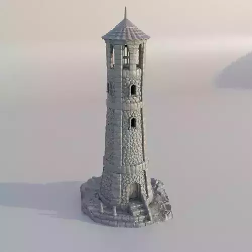 Medieval Lighthouse 28 mm Tabletop Terrain