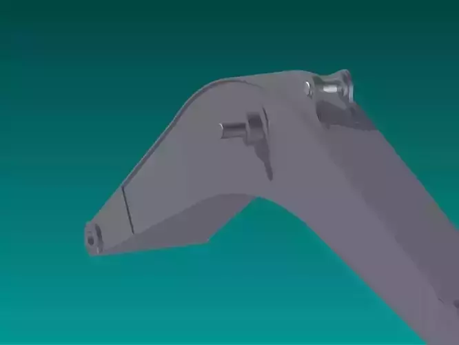 CX350B metal arm Free 3D model