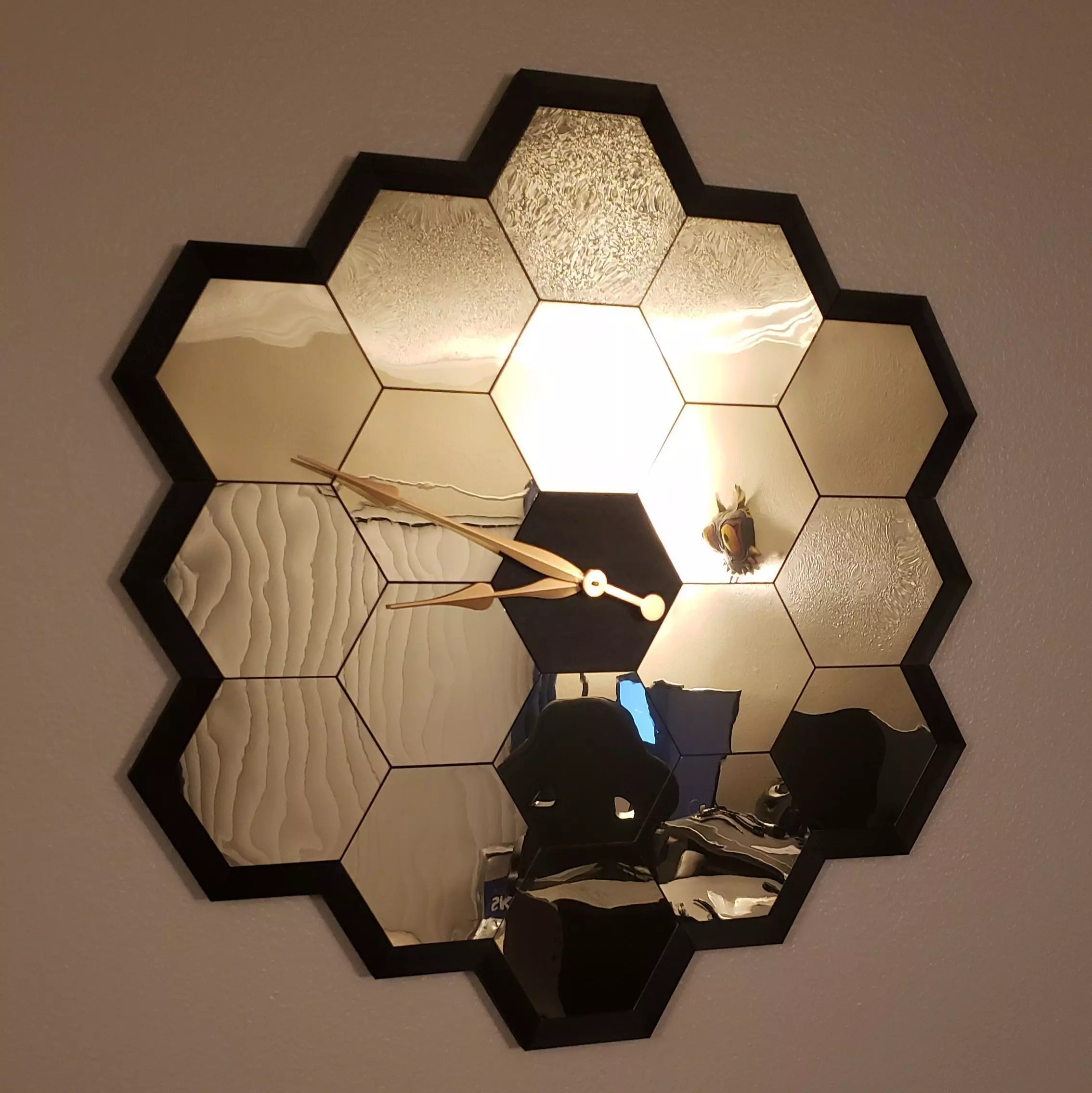 JAMES WEBB SPACE TELESCOPE MIRROR CLOCK 3FT 3D print model_0