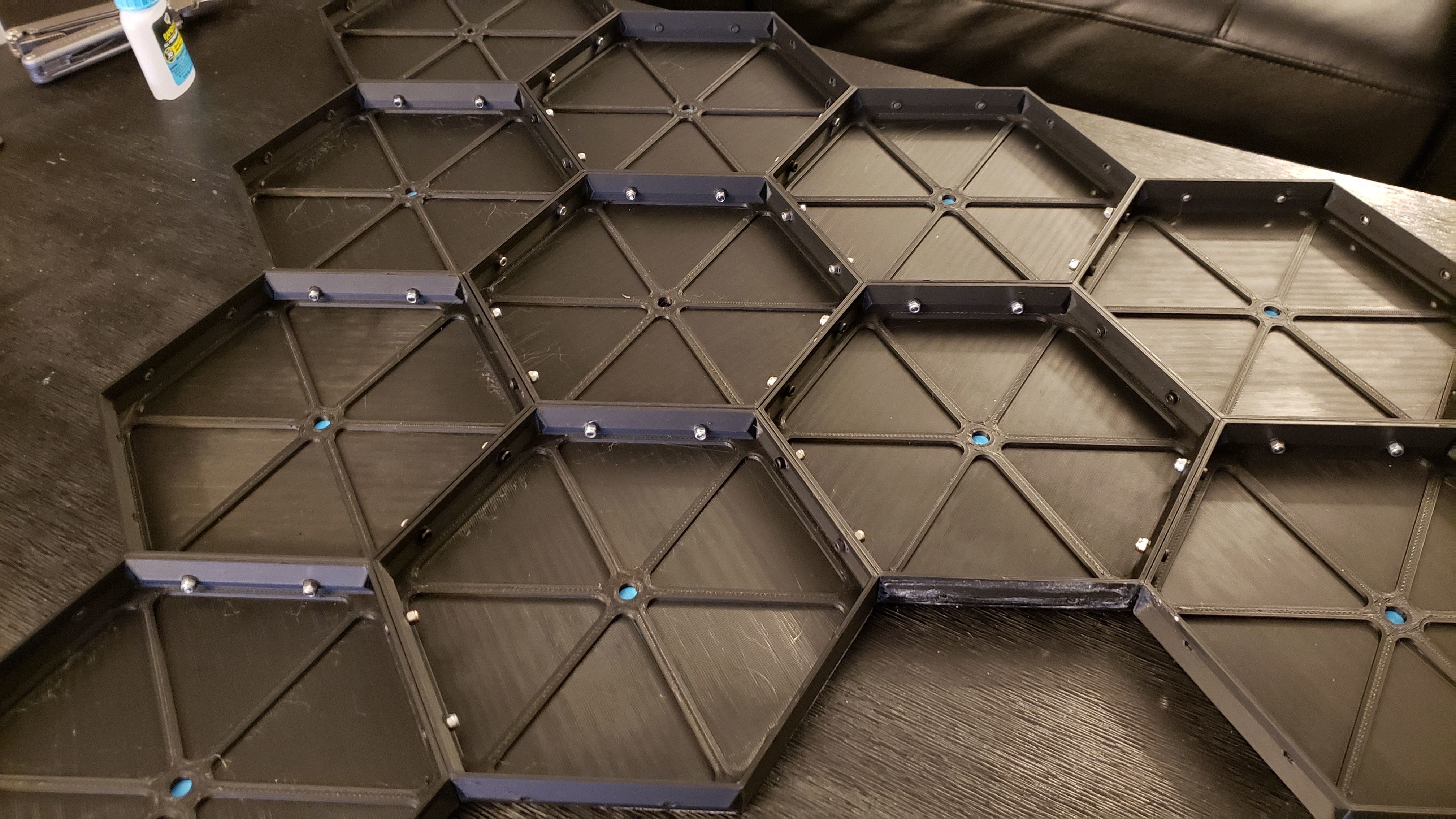 JAMES WEBB SPACE TELESCOPE MIRROR CLOCK 3FT 3D print model_2