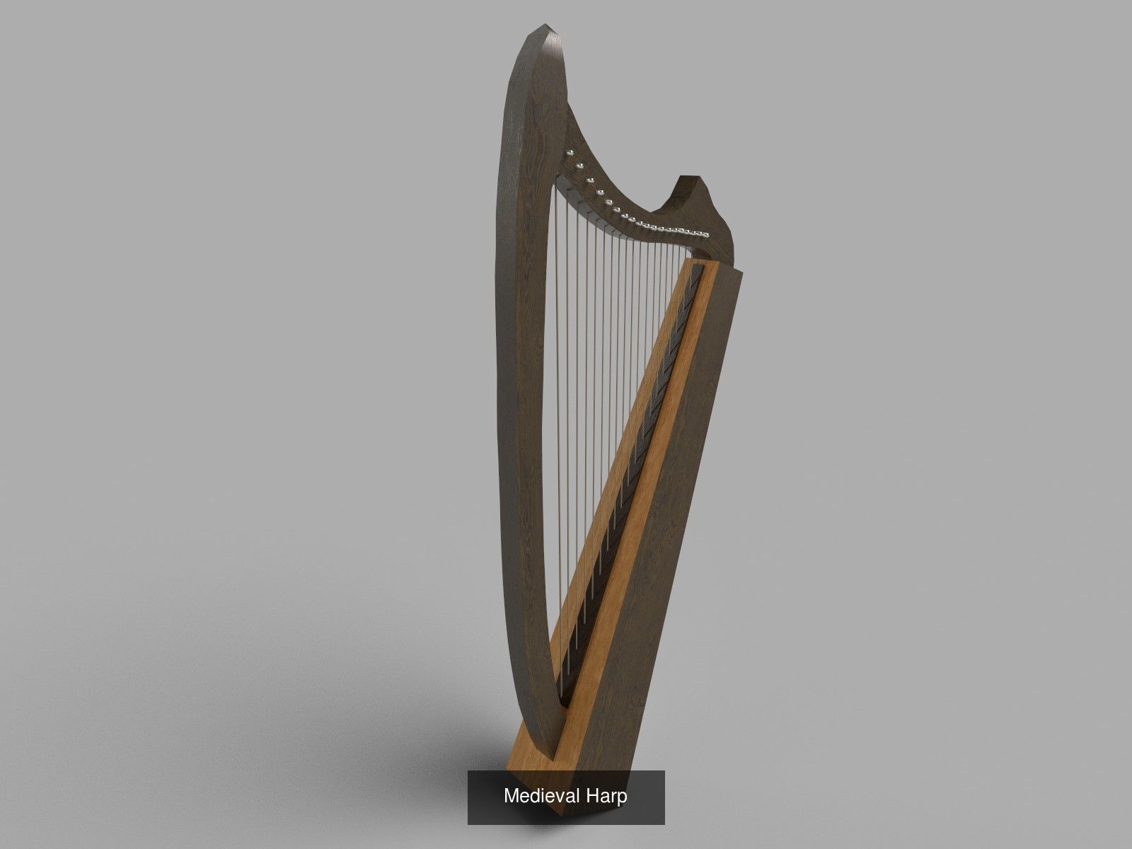 Ancient plucked instruments 3D Model Collection_2