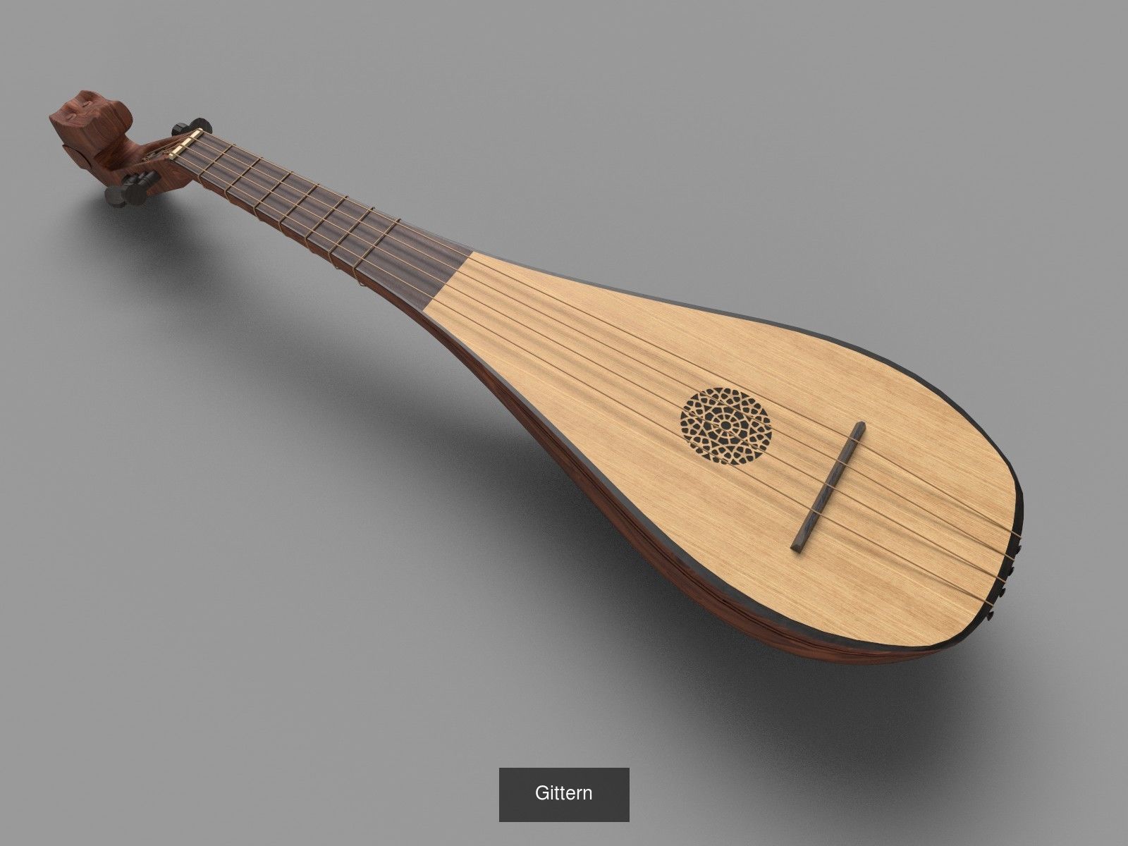 Ancient plucked instruments 3D Model Collection_6