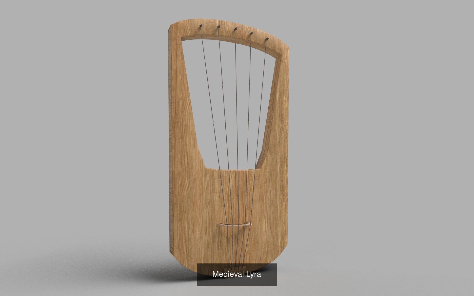Ancient plucked instruments 3D Model Collection_3