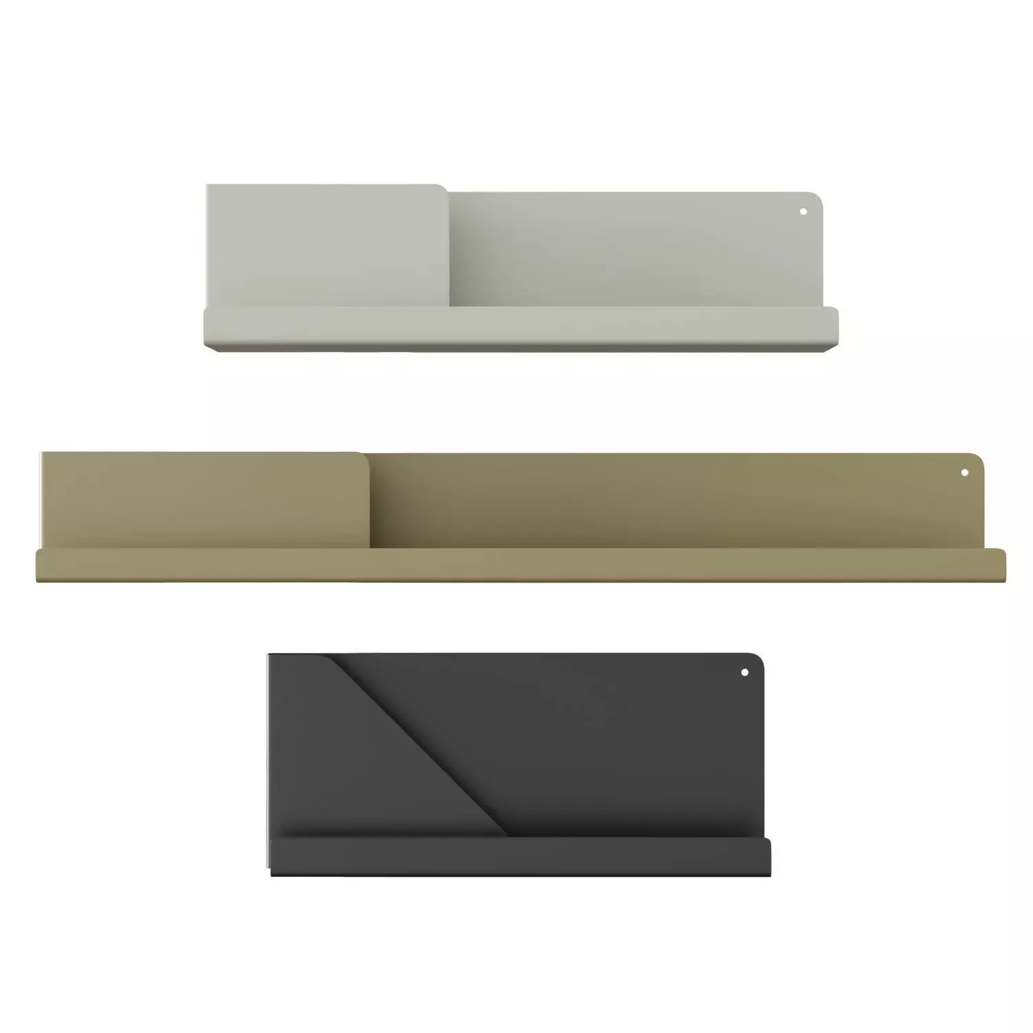 Folded Shelves 3D model_0