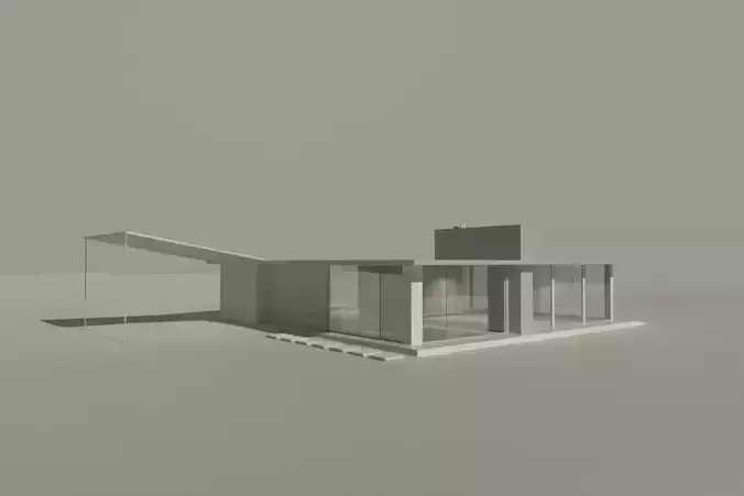 Vintage Bungalow House 70s