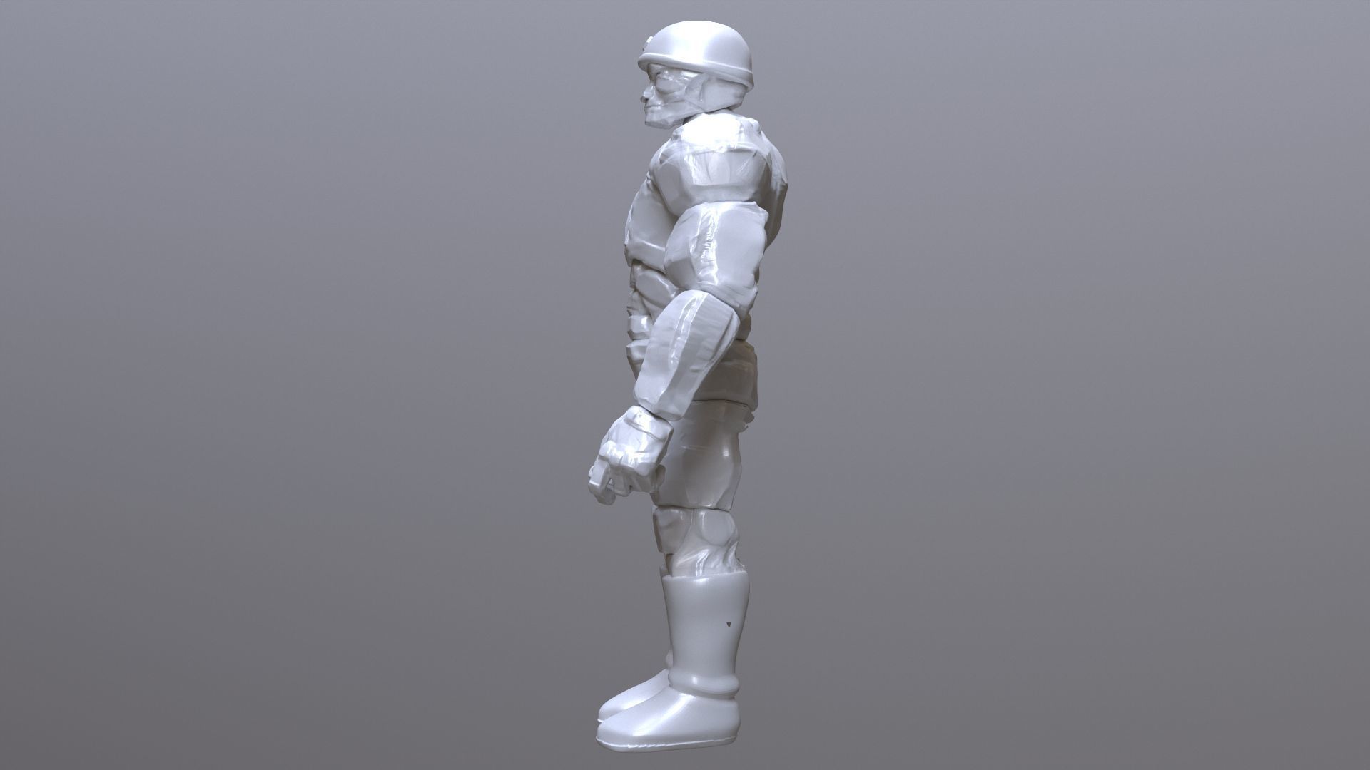 Rock Soldier  TMNT 1987 TV series 3D print model_10