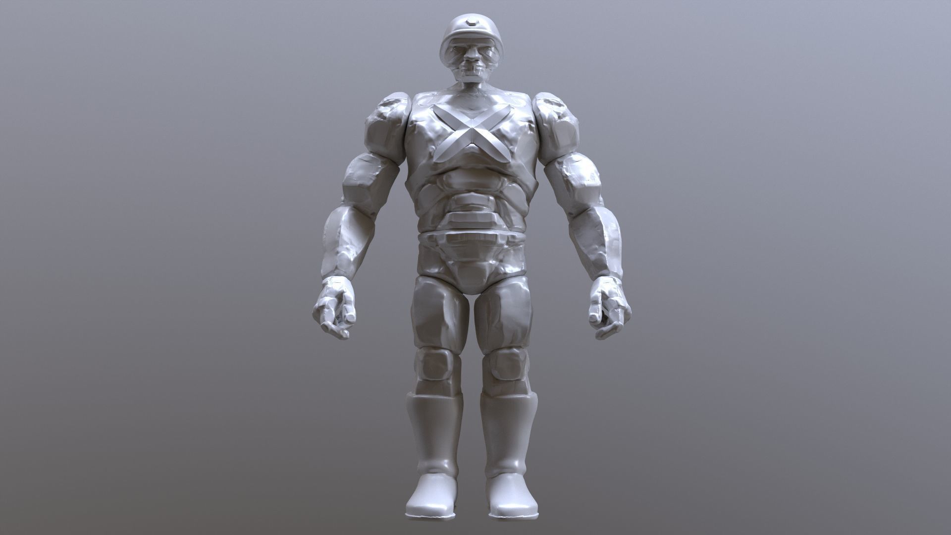 Rock Soldier  TMNT 1987 TV series 3D print model_1