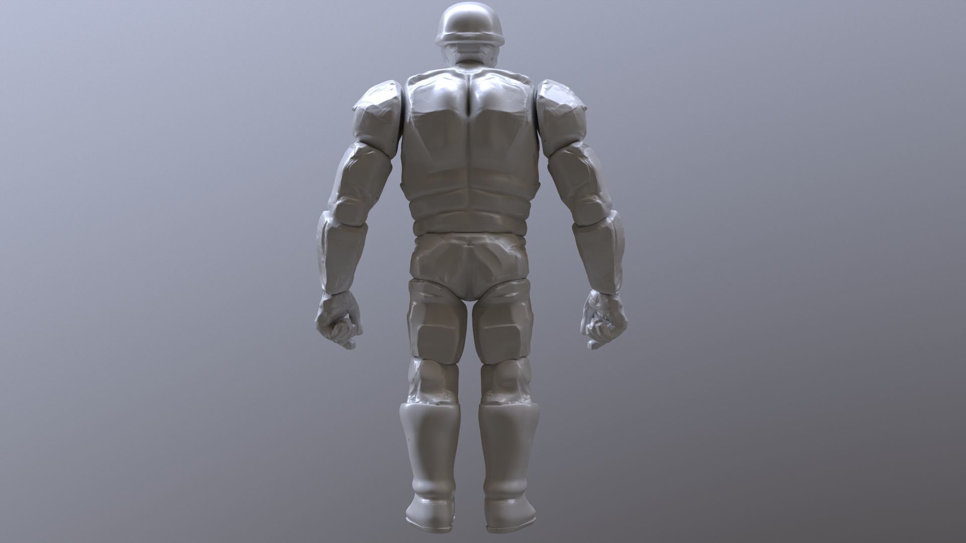 Rock Soldier  TMNT 1987 TV series 3D print model_9