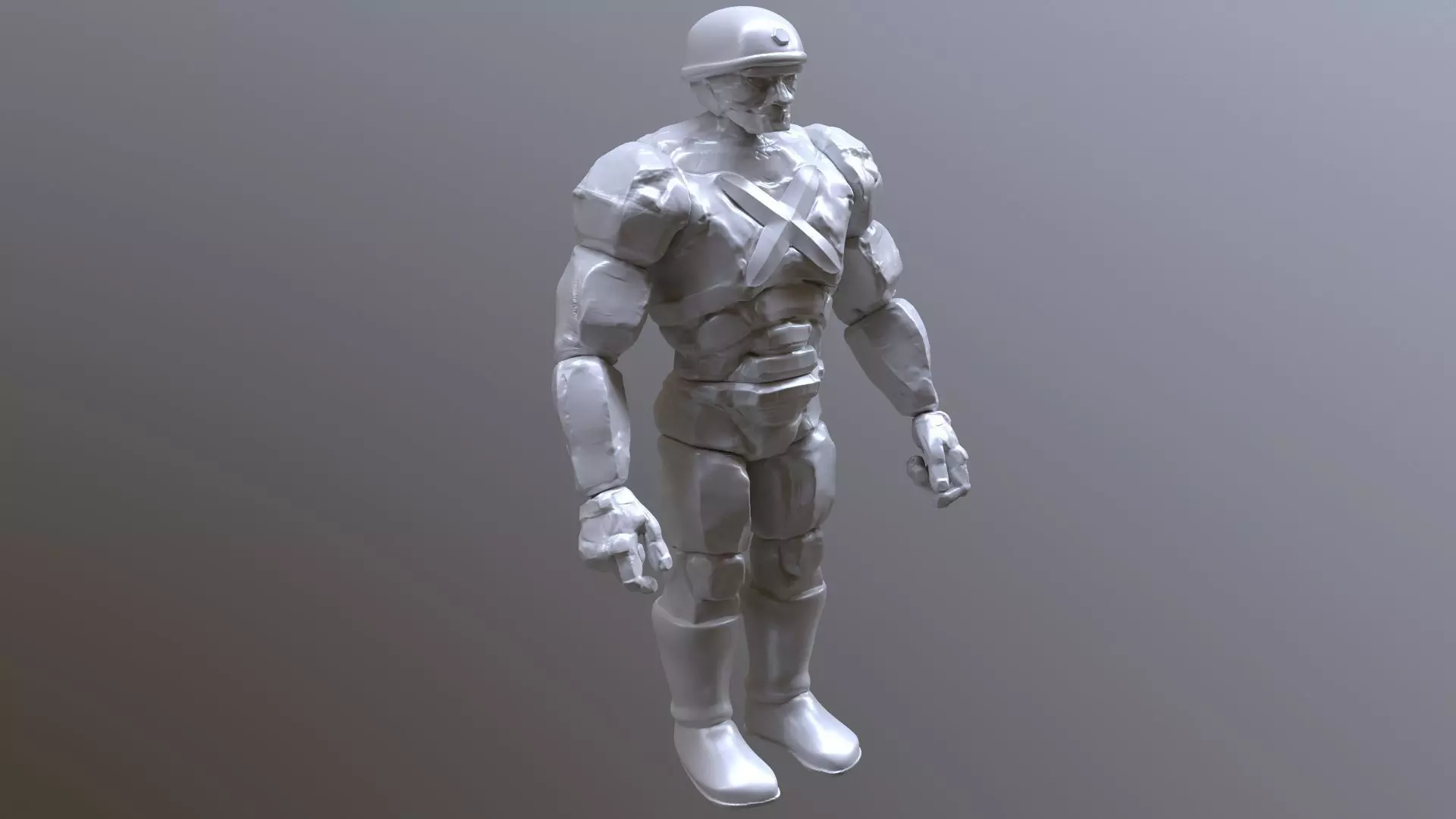 Rock Soldier  TMNT 1987 TV series 3D print model_0