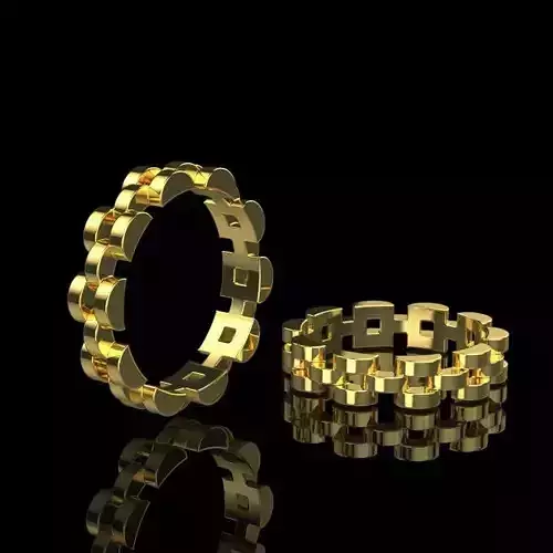 Fashion Band Ring 3d Print model