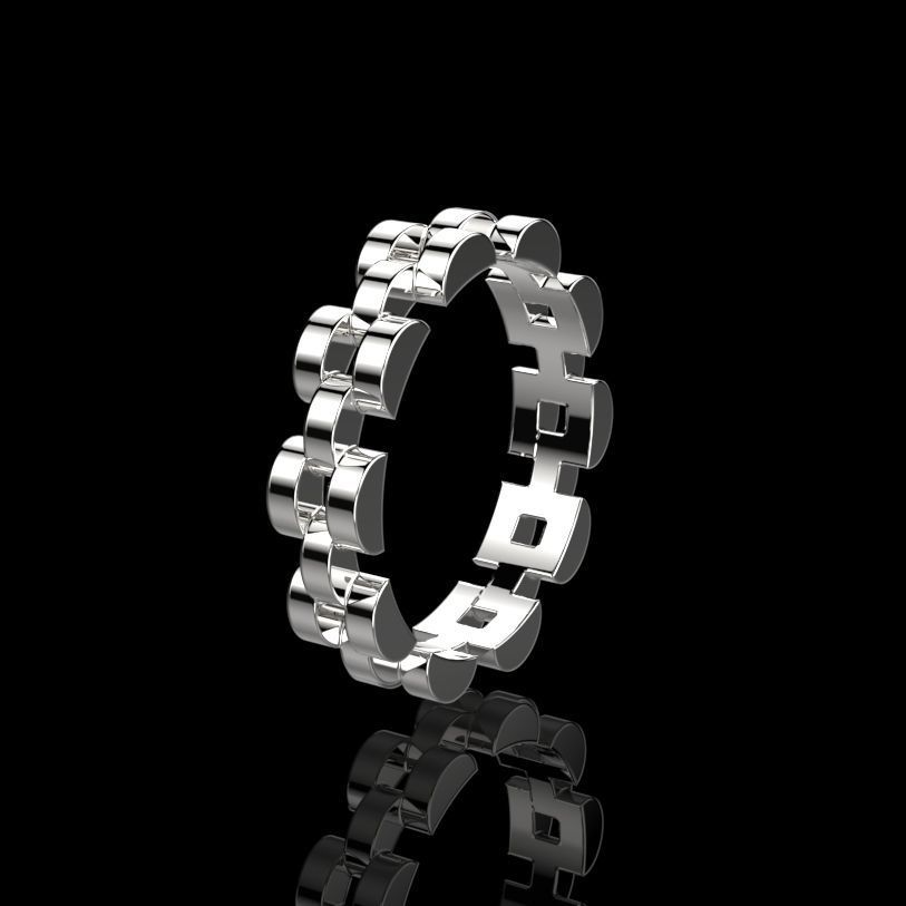 Fashion Band Ring 3d Print model 3D print model_5