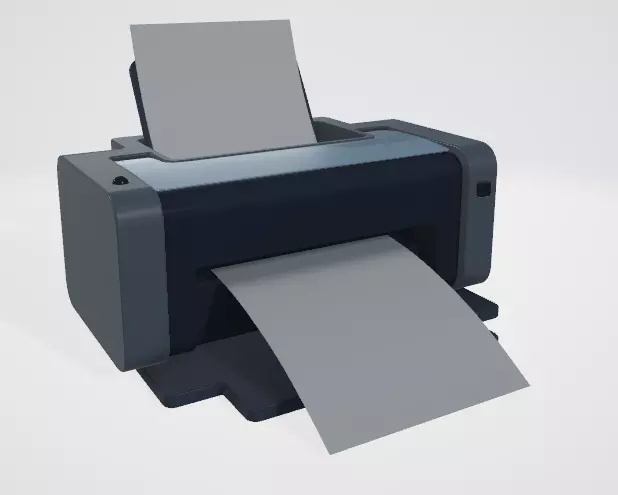 HP Officejet PRO 8710 Printer Free 3D model_0