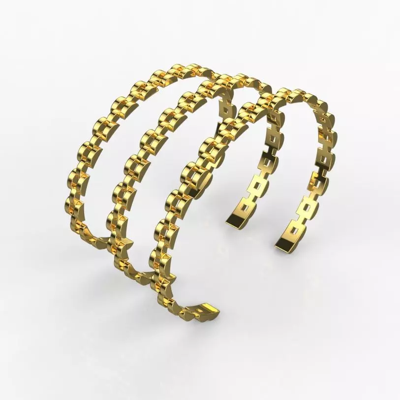 Fashion Bracelet Cuff Band 3d Print Model 3D print model