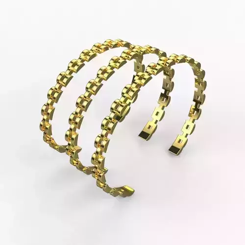 Fashion Bracelet Cuff Band 3d Print Model