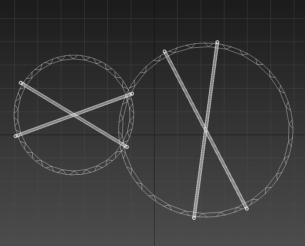 Wooden table golden legs 3D model_11