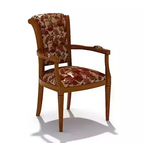 Floral Wooden Chair