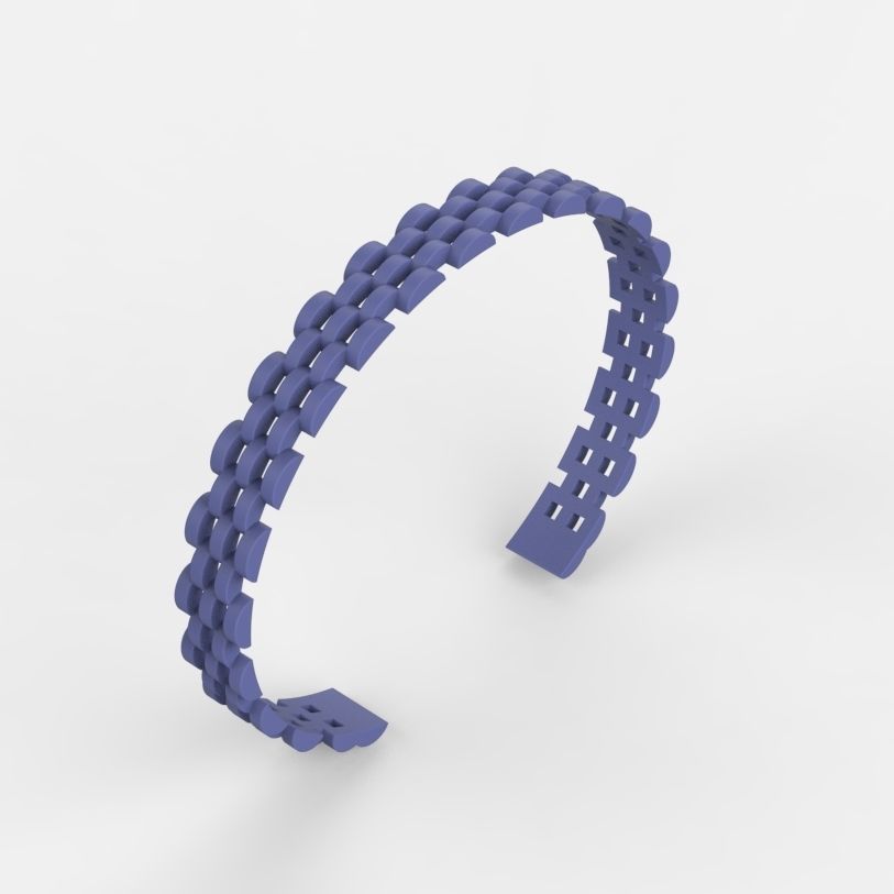 Fashion Bracelet Cuff Band 3d Print Model 3D print model_16