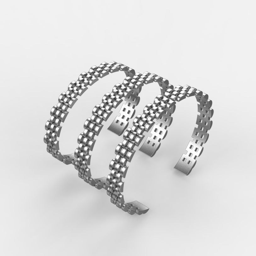 Fashion Bracelet Cuff Band 3d Print Model 3D print model_3