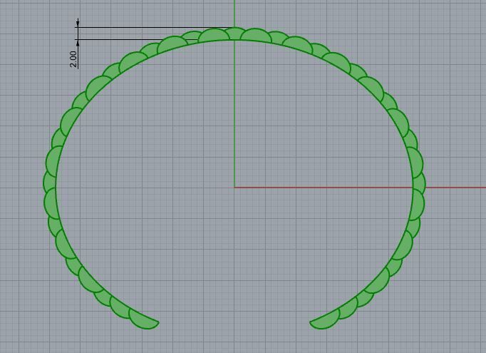 Fashion Bracelet Cuff Band 3d Print Model 3D print model_13