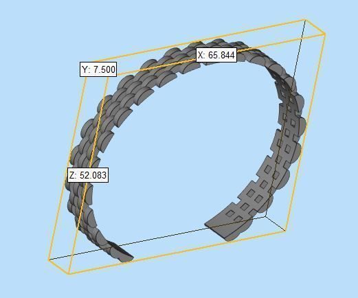 Fashion Bracelet Cuff Band 3d Print Model 3D print model_18