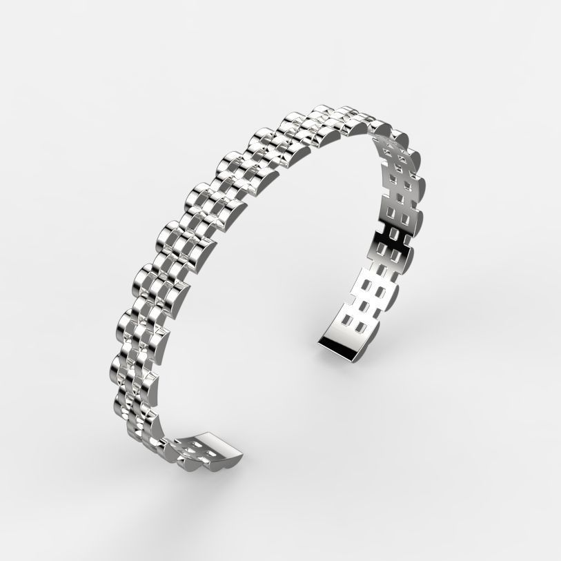 Fashion Bracelet Cuff Band 3d Print Model 3D print model_7