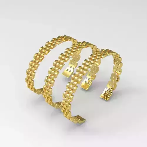 Fashion Bracelet Cuff Band 3d Print Model
