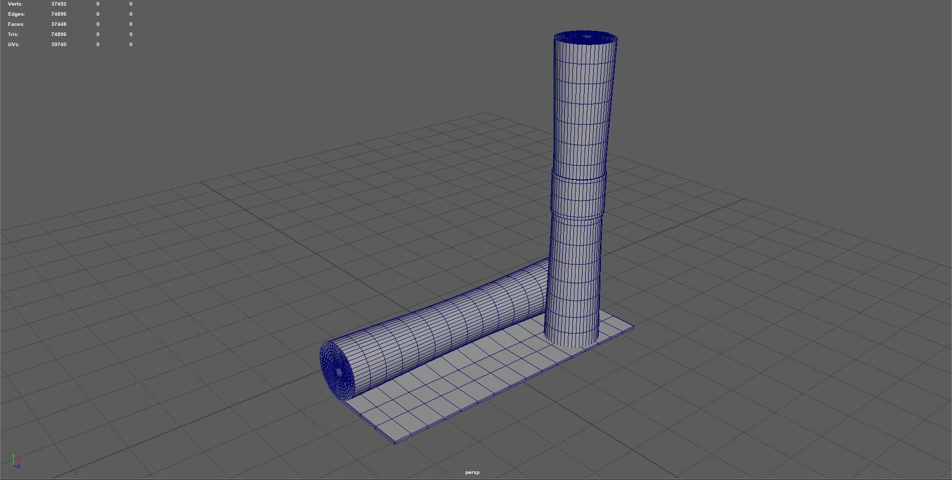 Yoga mats 3D model Low-poly 3D model_3