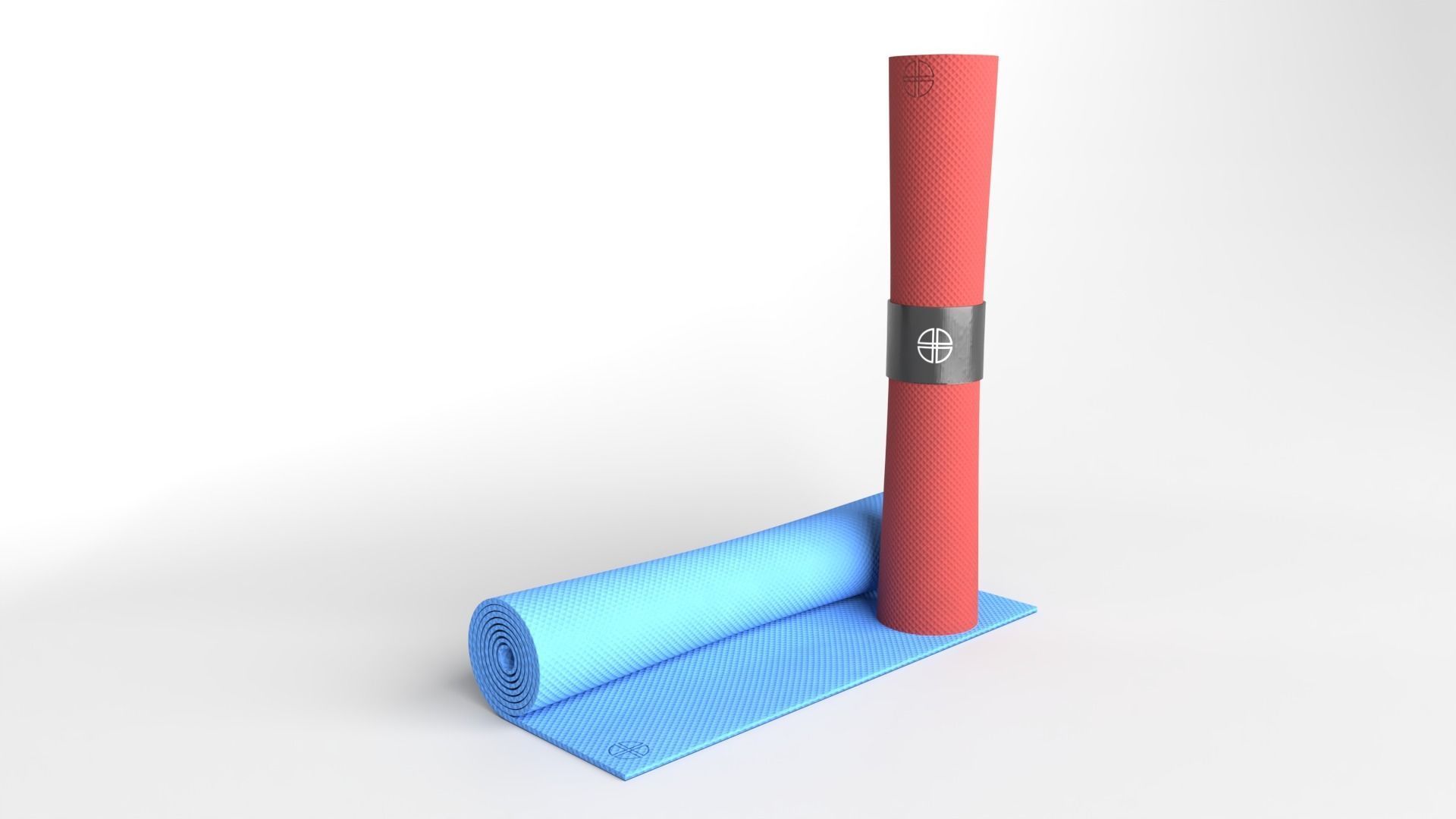 Yoga mats 3D model Low-poly 3D model_1