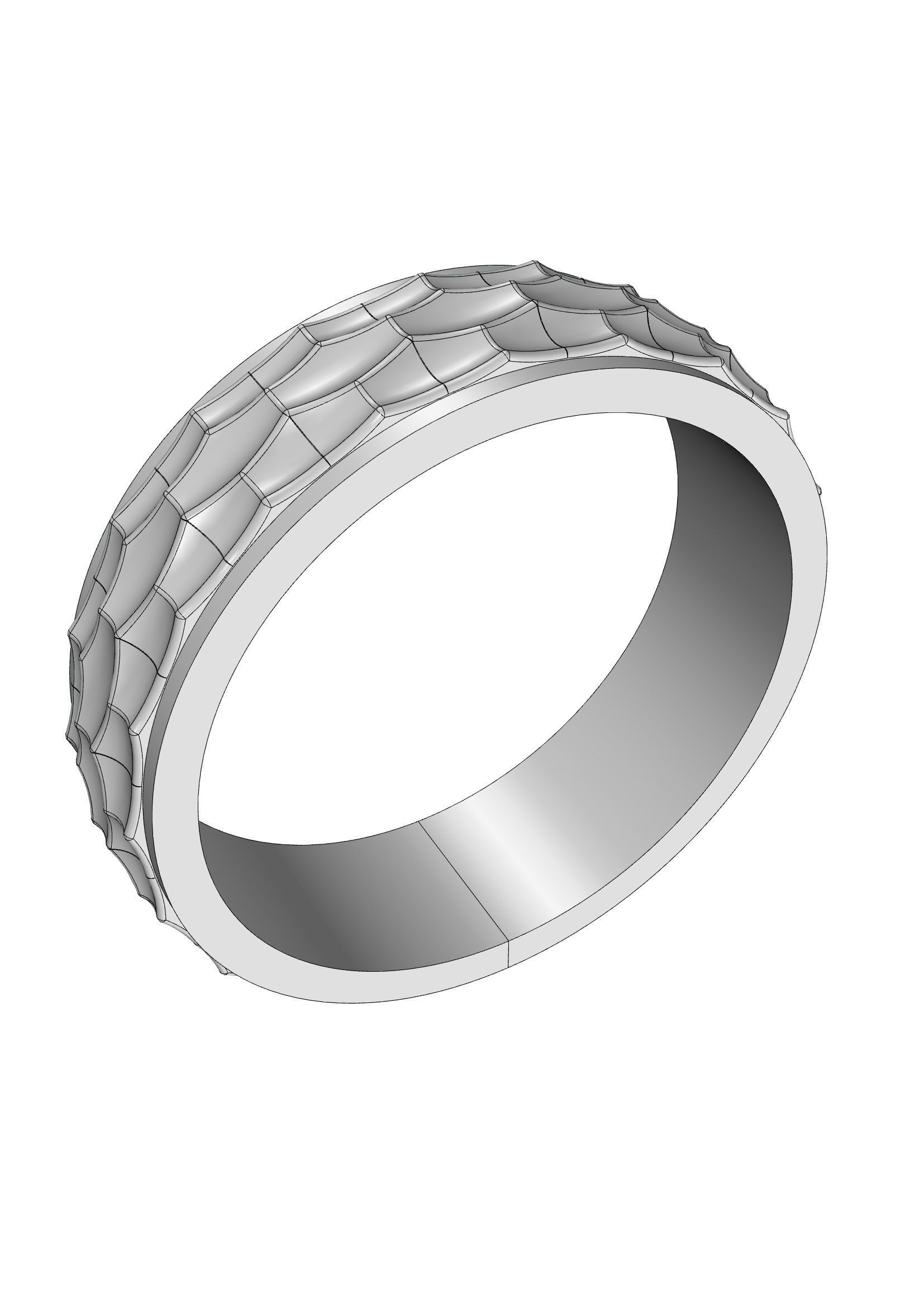 Wedding Band Men 3D print model_16