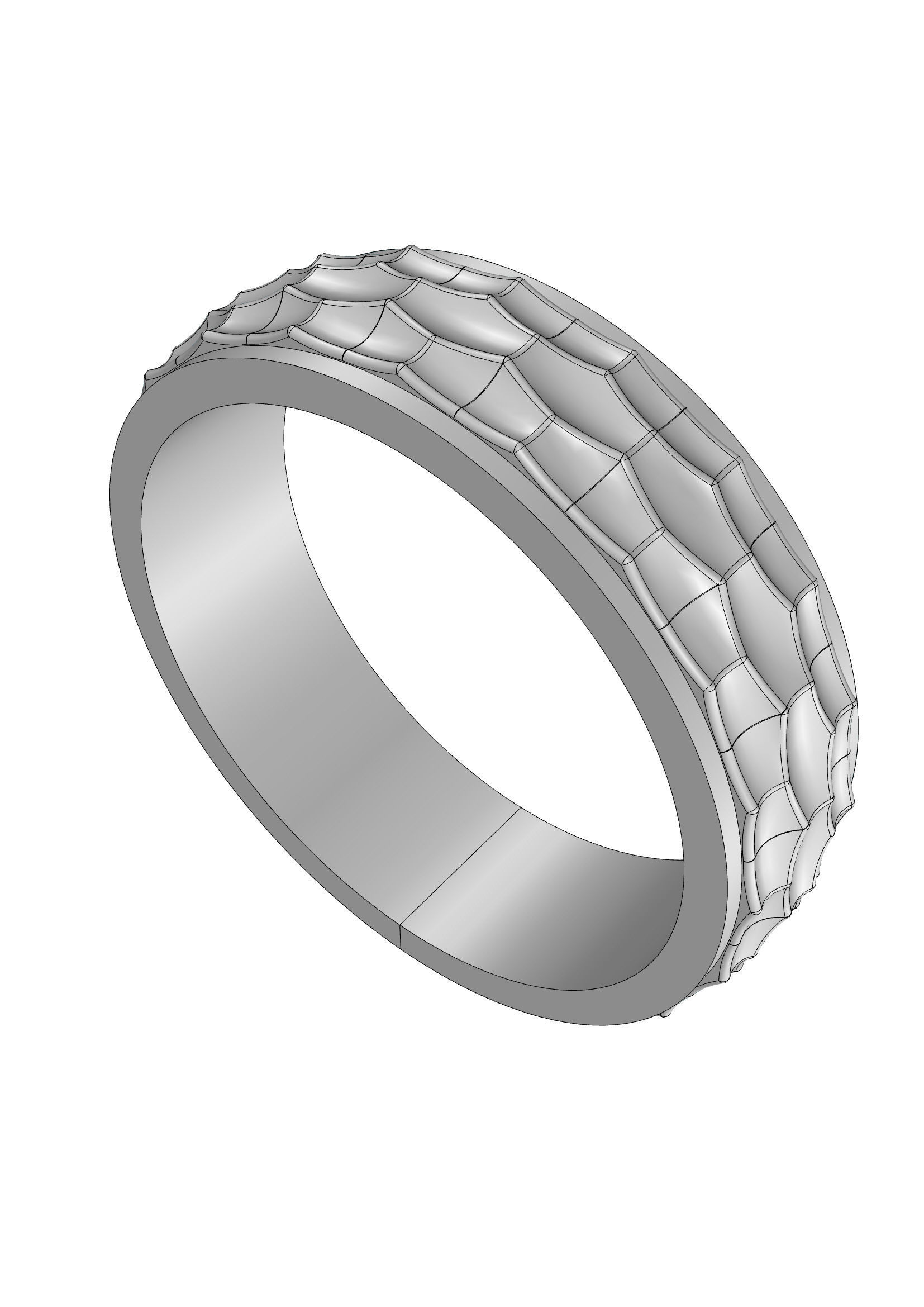 Wedding Band Men 3D print model_2