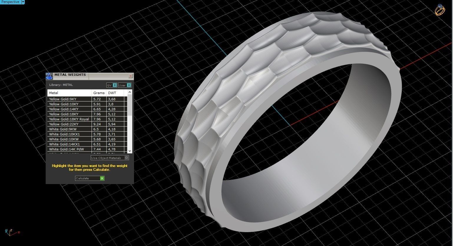 Wedding Band Men 3D print model_19