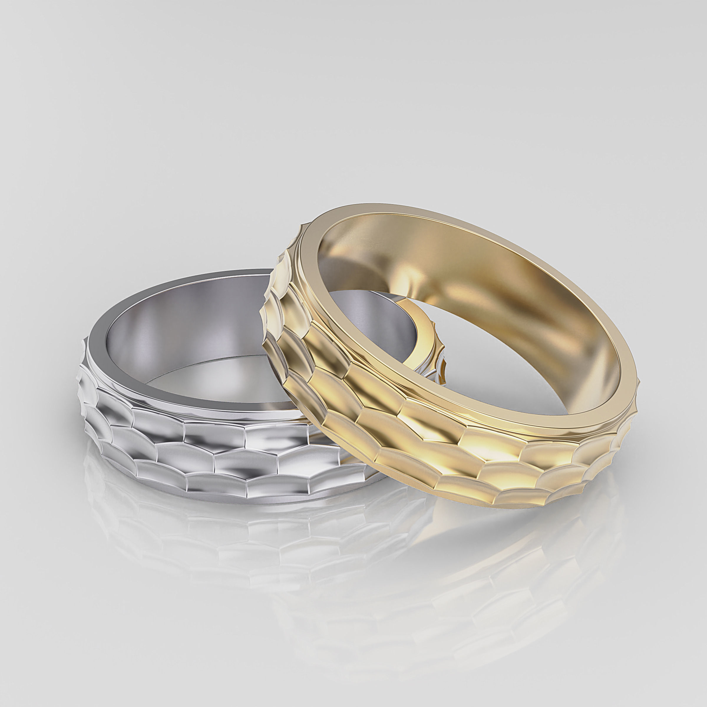 Wedding Band Men 3D print model_20