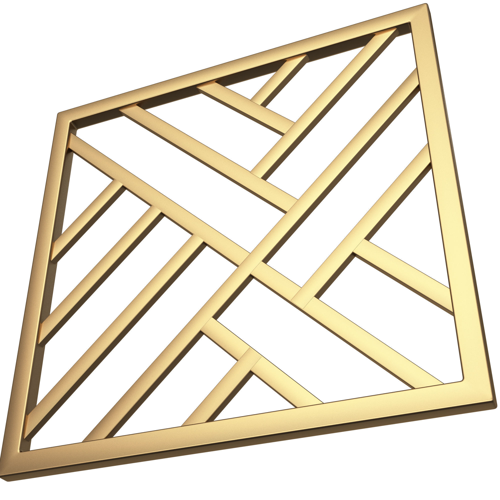 Frame Forging Iron Railing 02 Low-poly 3D model_3