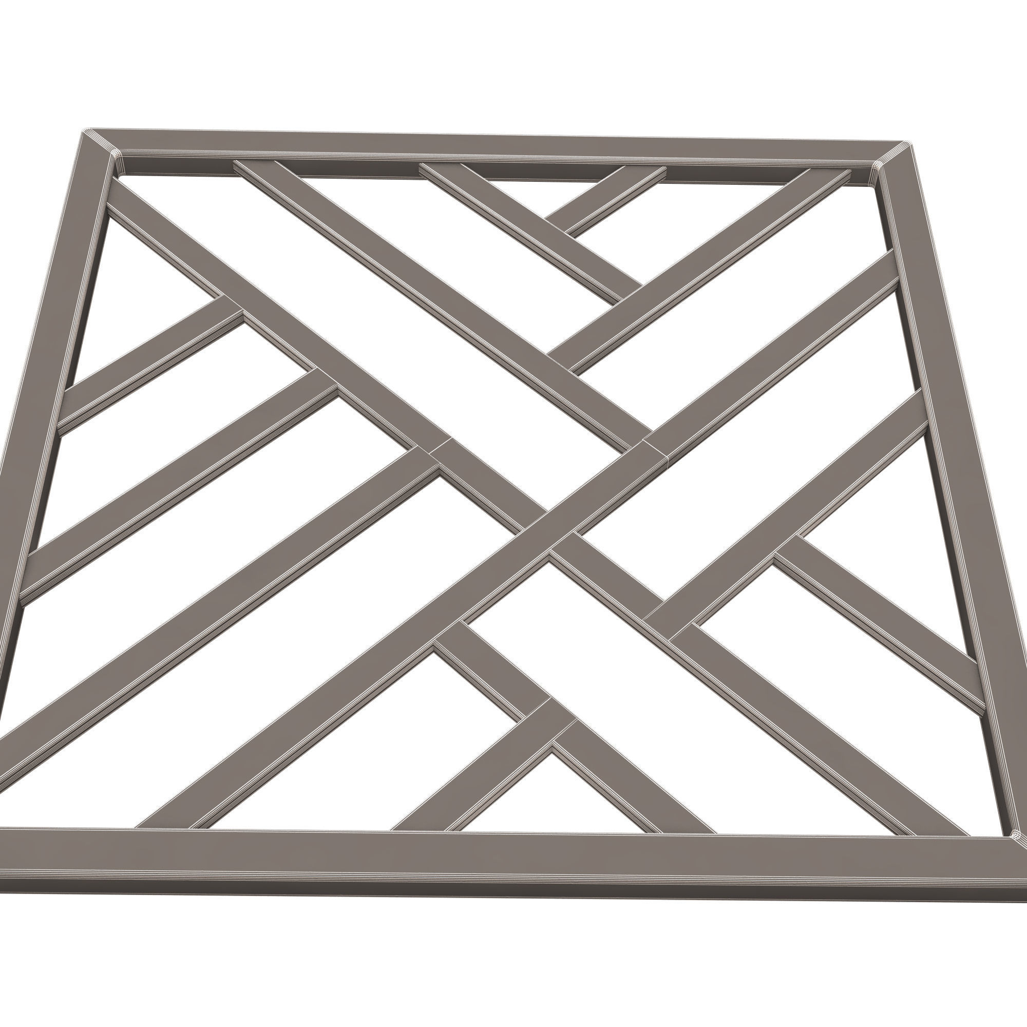 Frame Forging Iron Railing 02 Low-poly 3D model_10