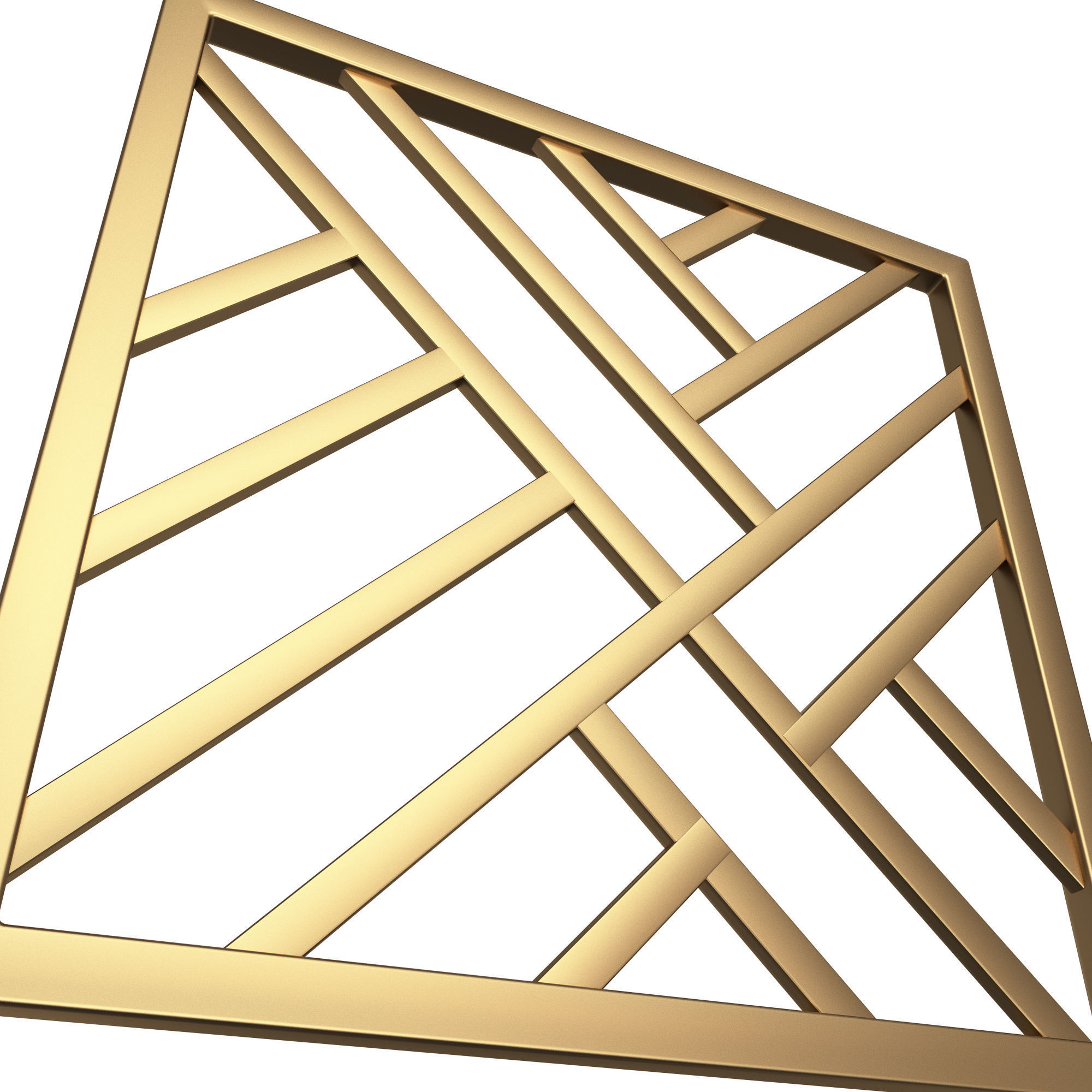 Frame Forging Iron Railing 02 Low-poly 3D model_1