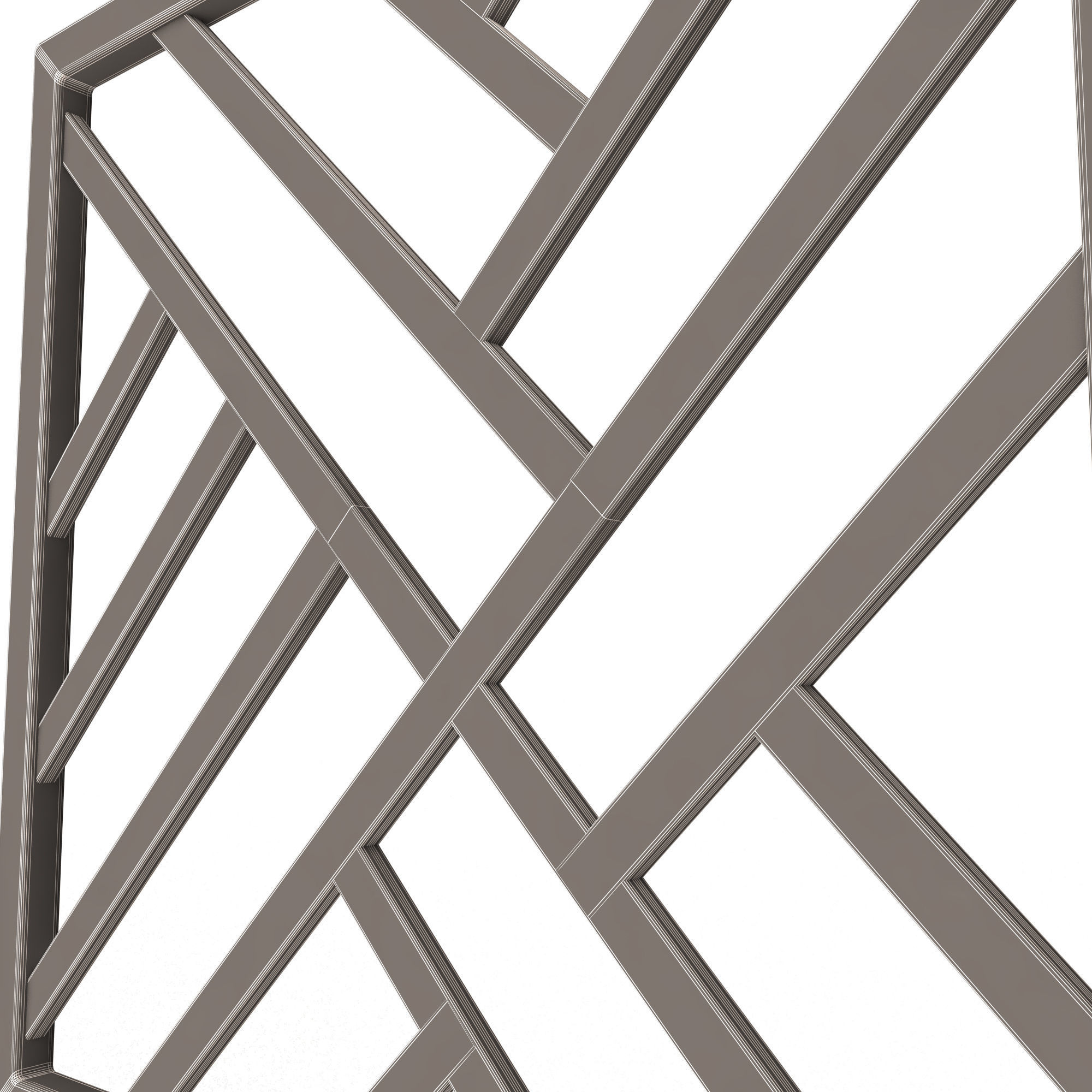 Frame Forging Iron Railing 02 Low-poly 3D model_8