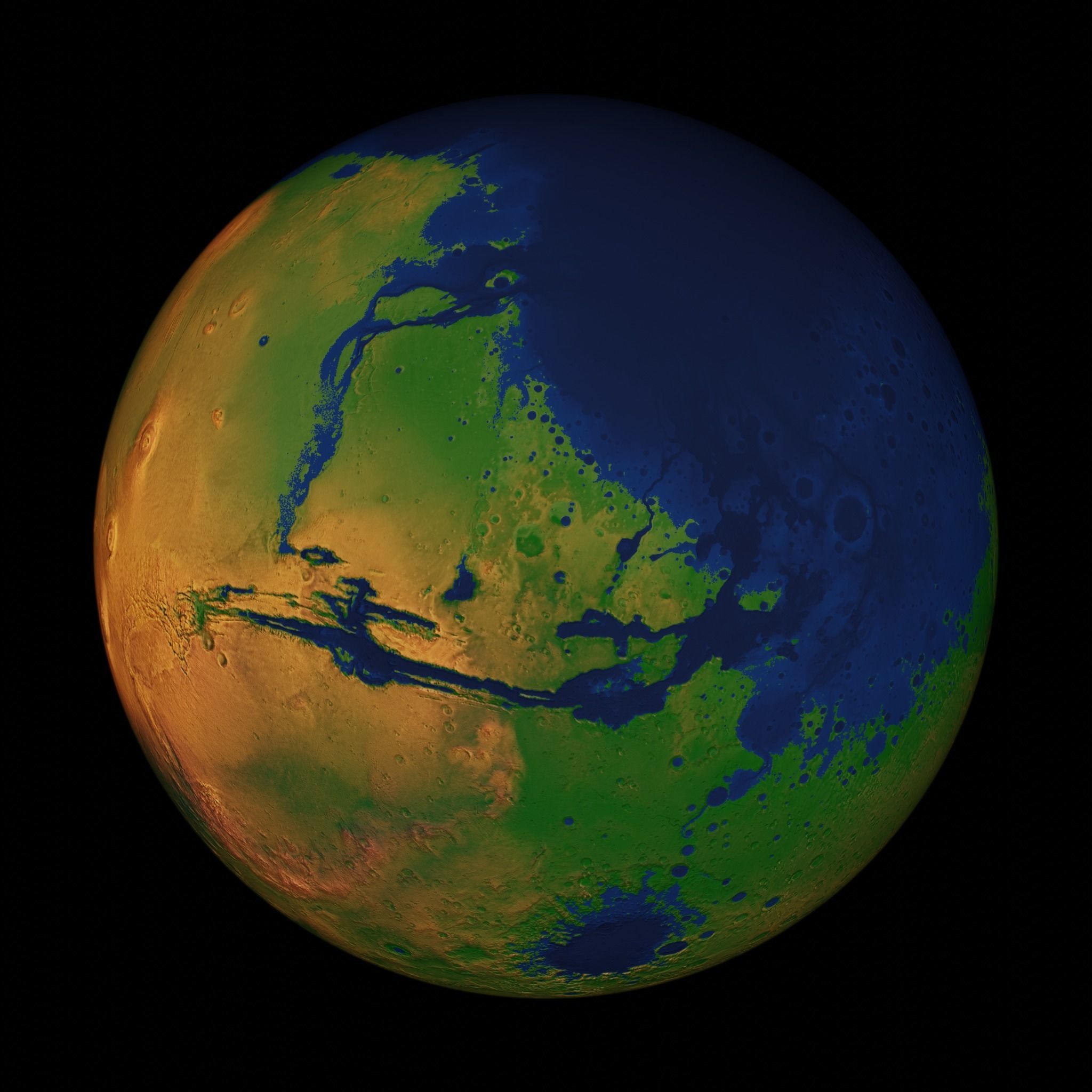 Terraformed Mars Low-poly 3D model_20