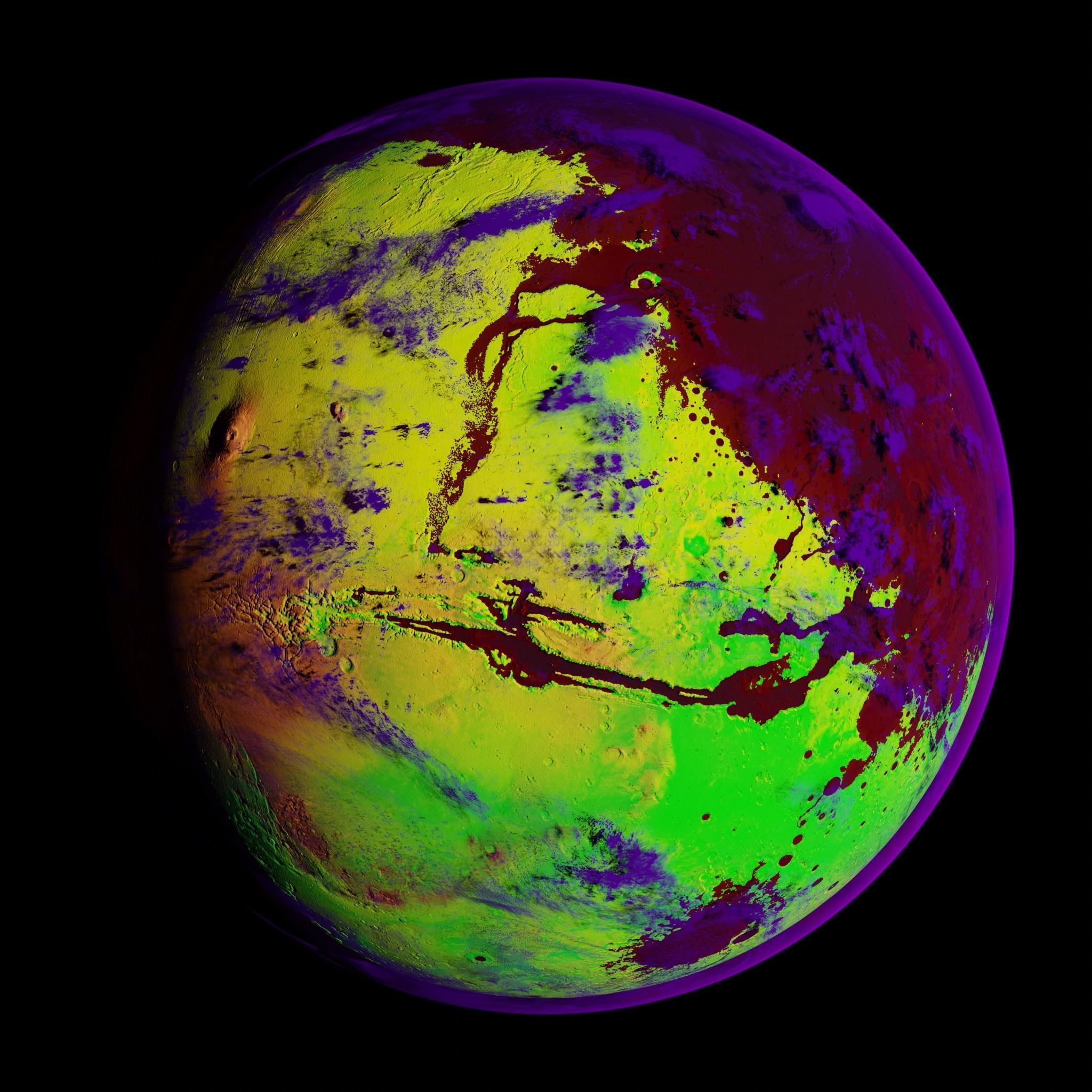 Terraformed Mars Low-poly 3D model_21