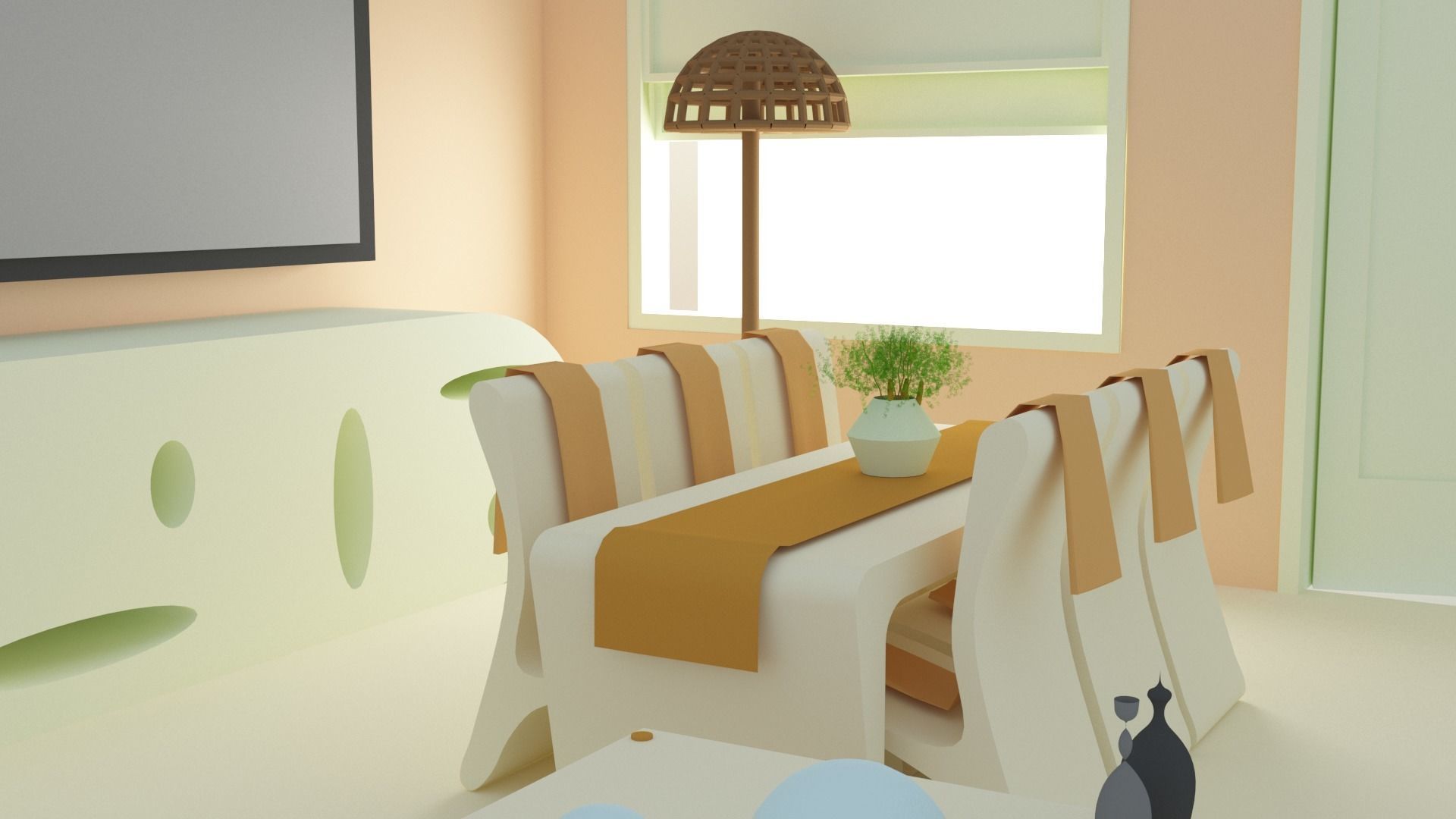 Living room 3D model_5
