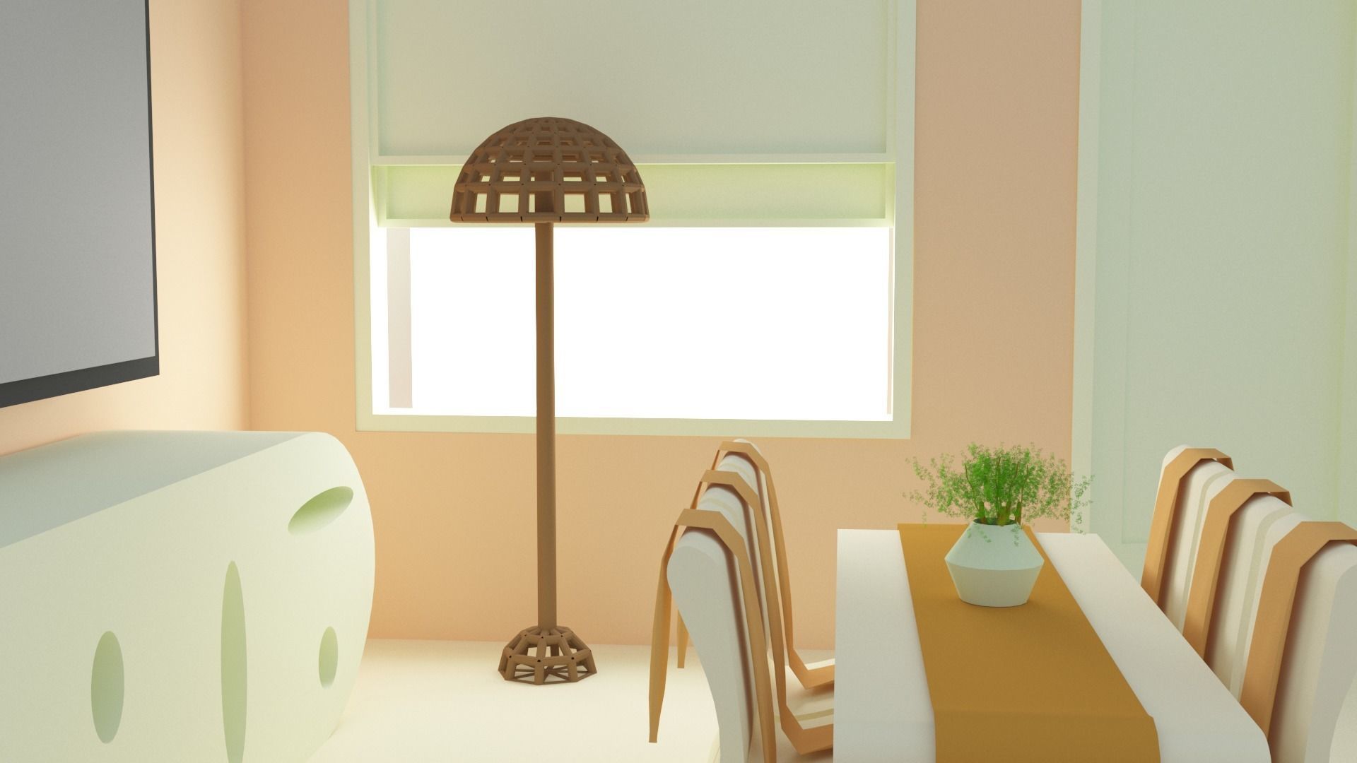 Living room 3D model_7