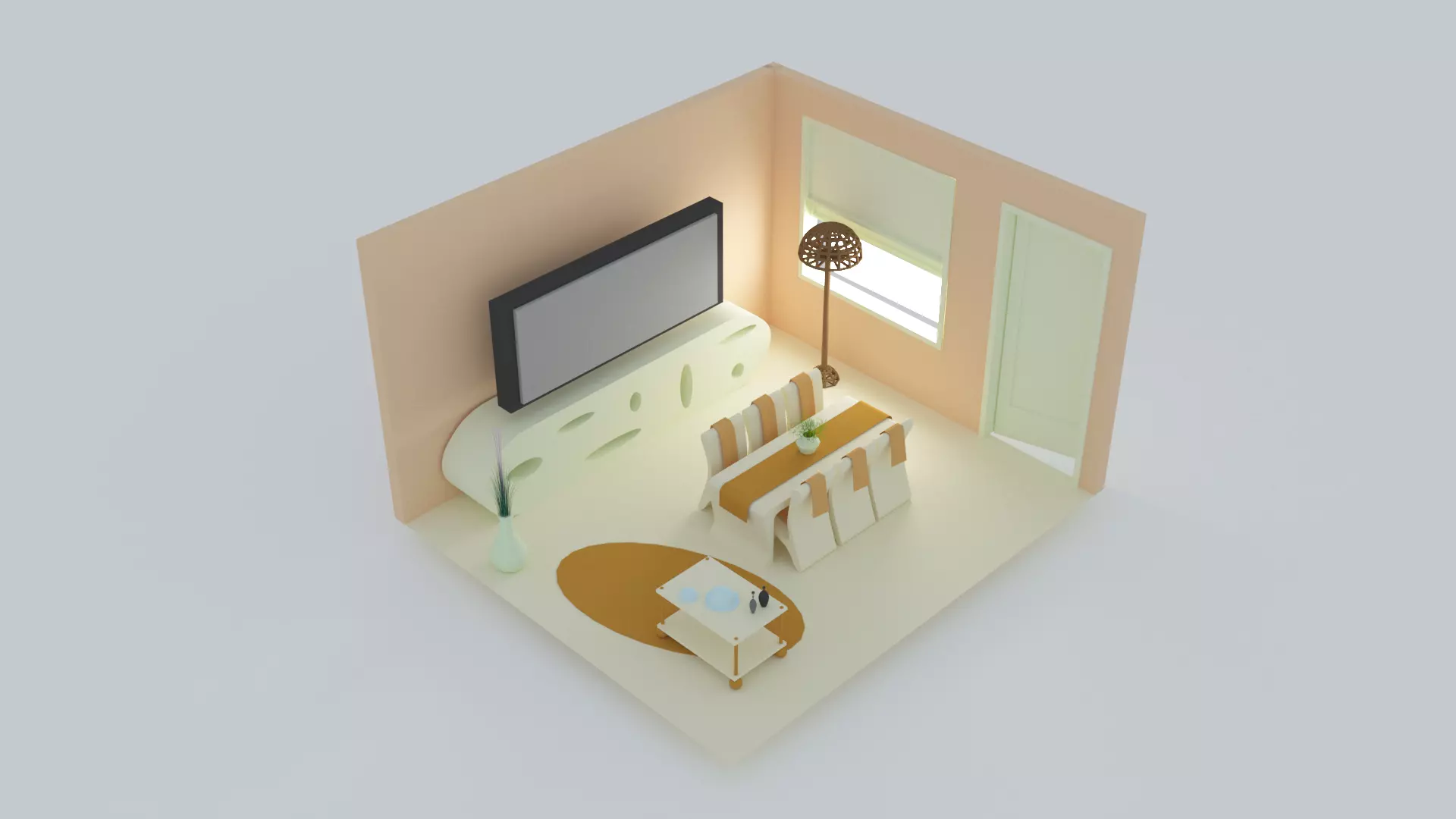 Living room 3D model_0
