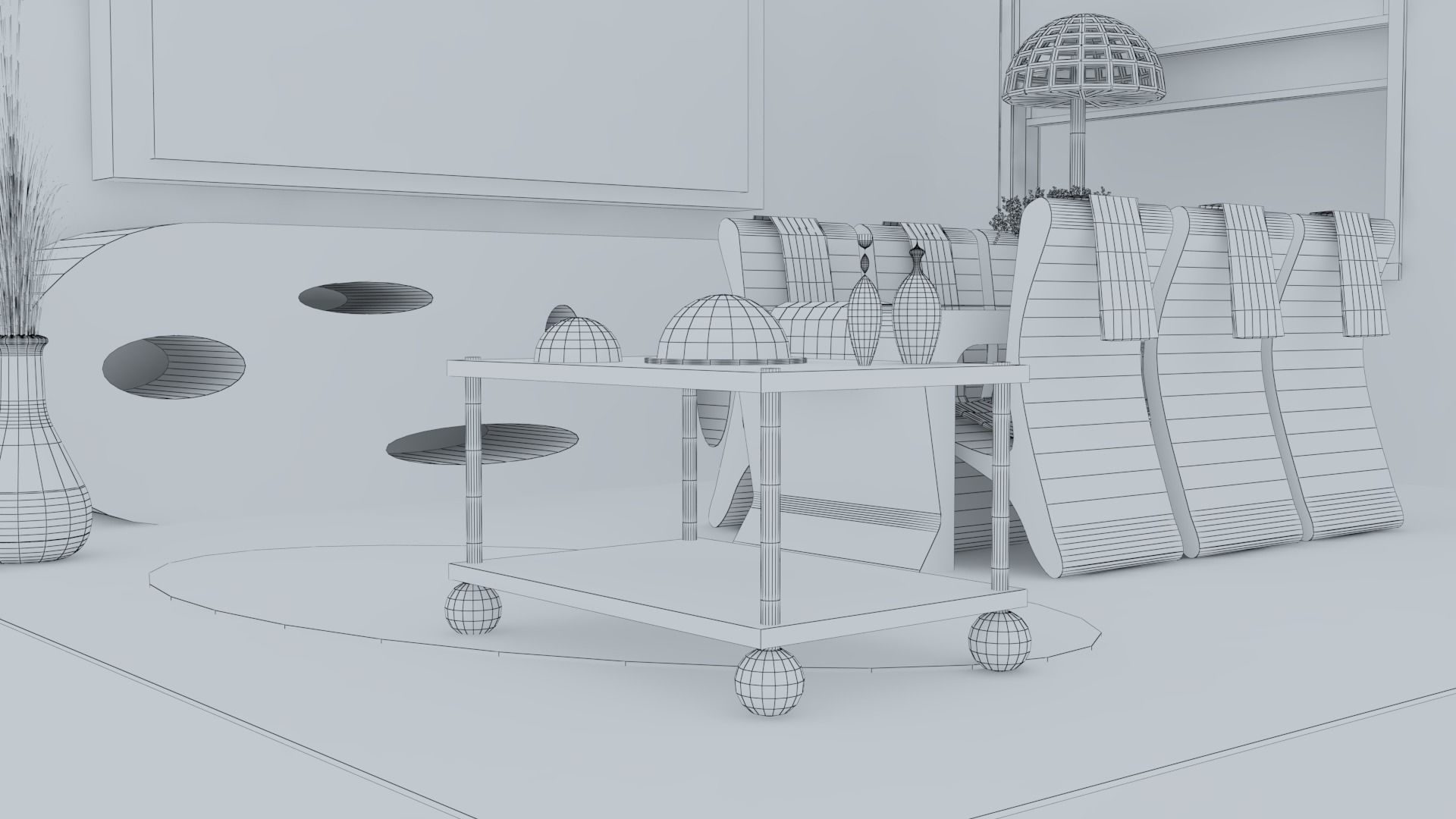 Living room 3D model_14