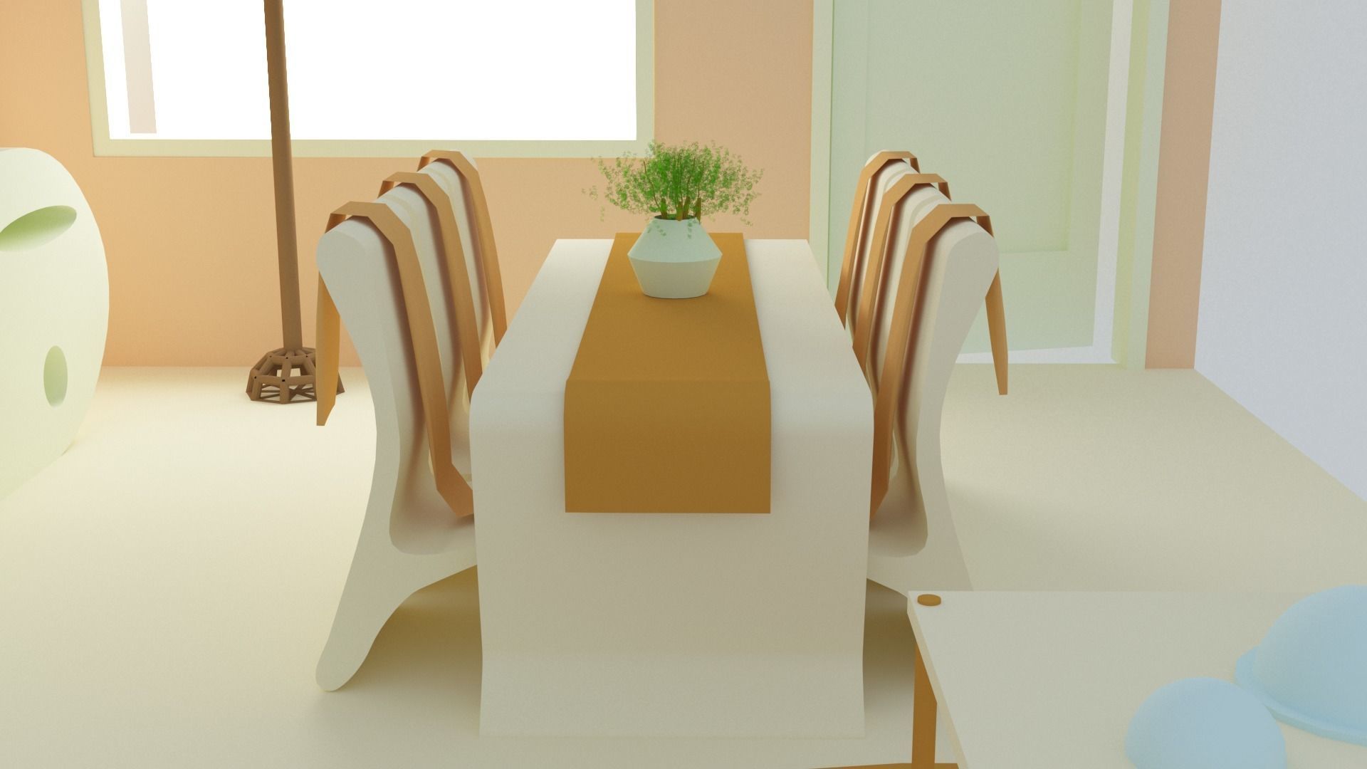 Living room 3D model_4