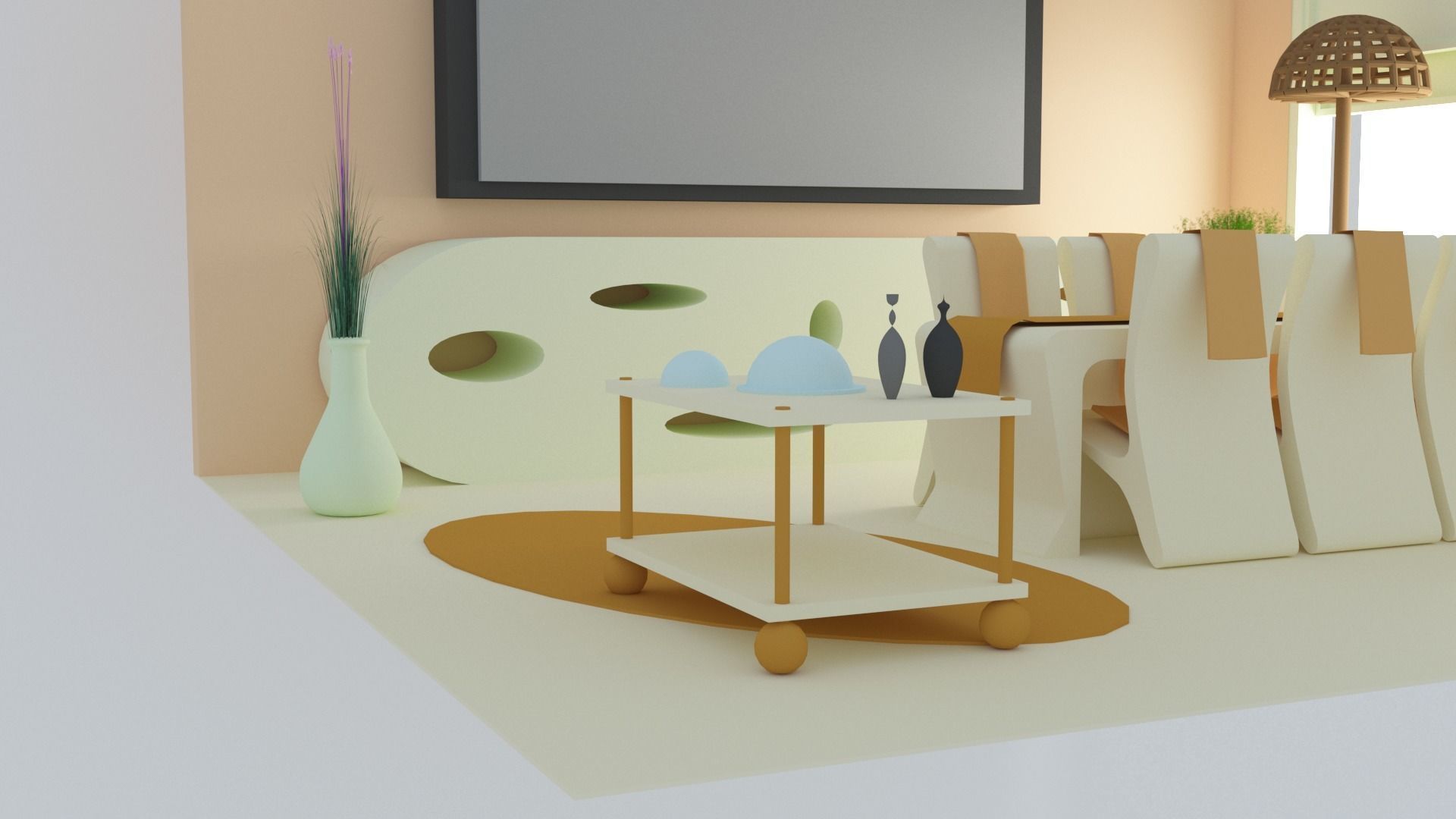 Living room 3D model_6