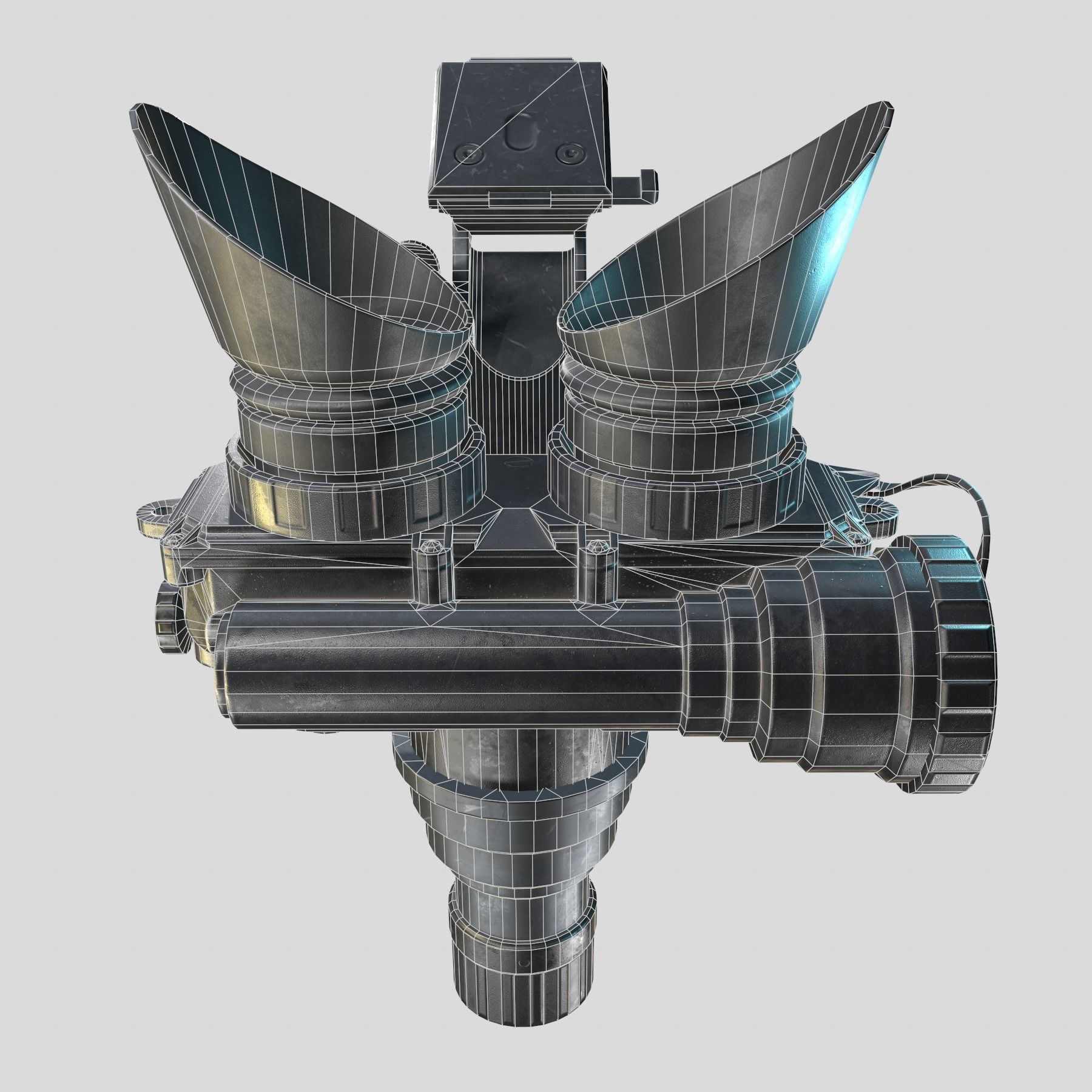 ATN PVS7-3 Gen 3 Night Vision Low-poly 3D model_16