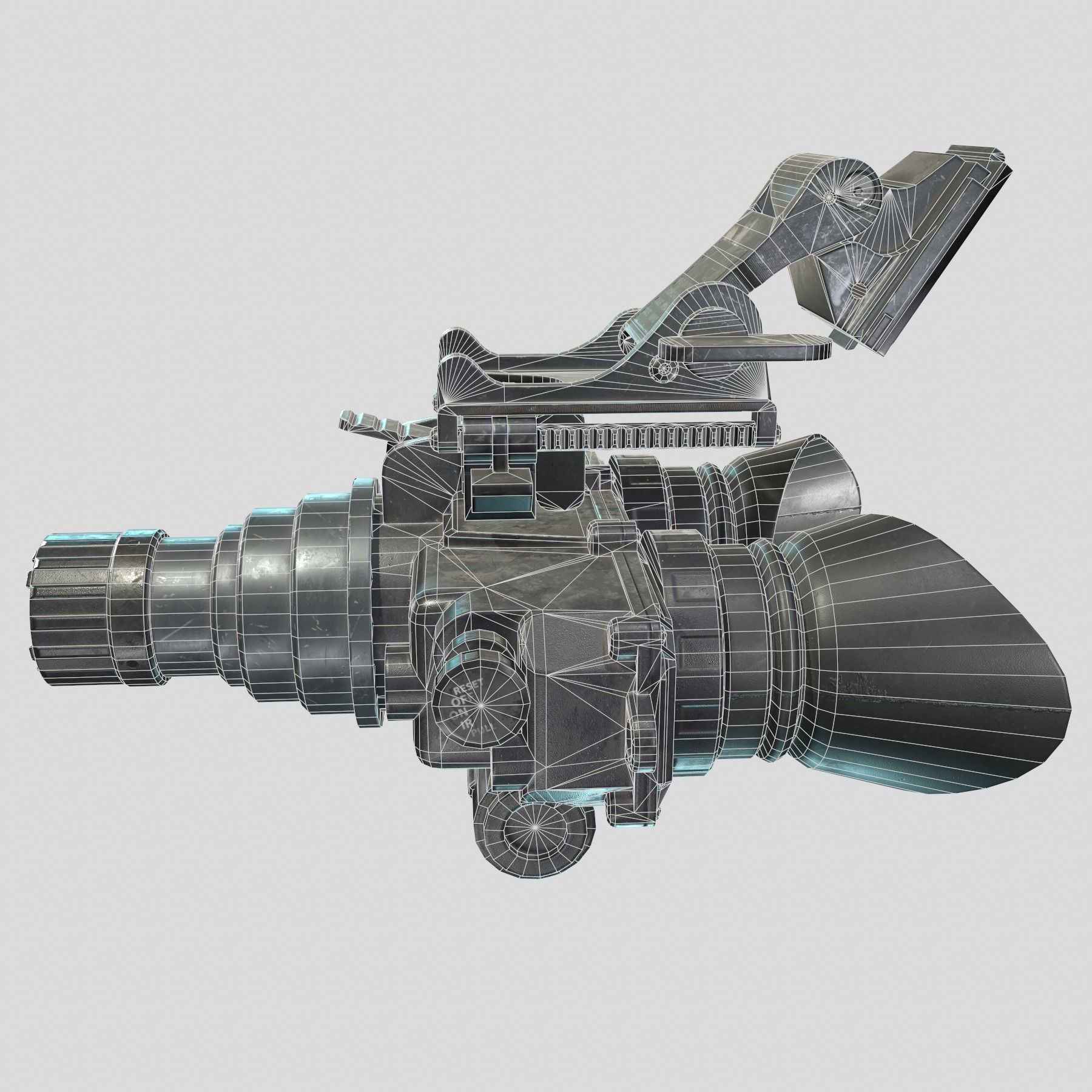 ATN PVS7-3 Gen 3 Night Vision Low-poly 3D model_8