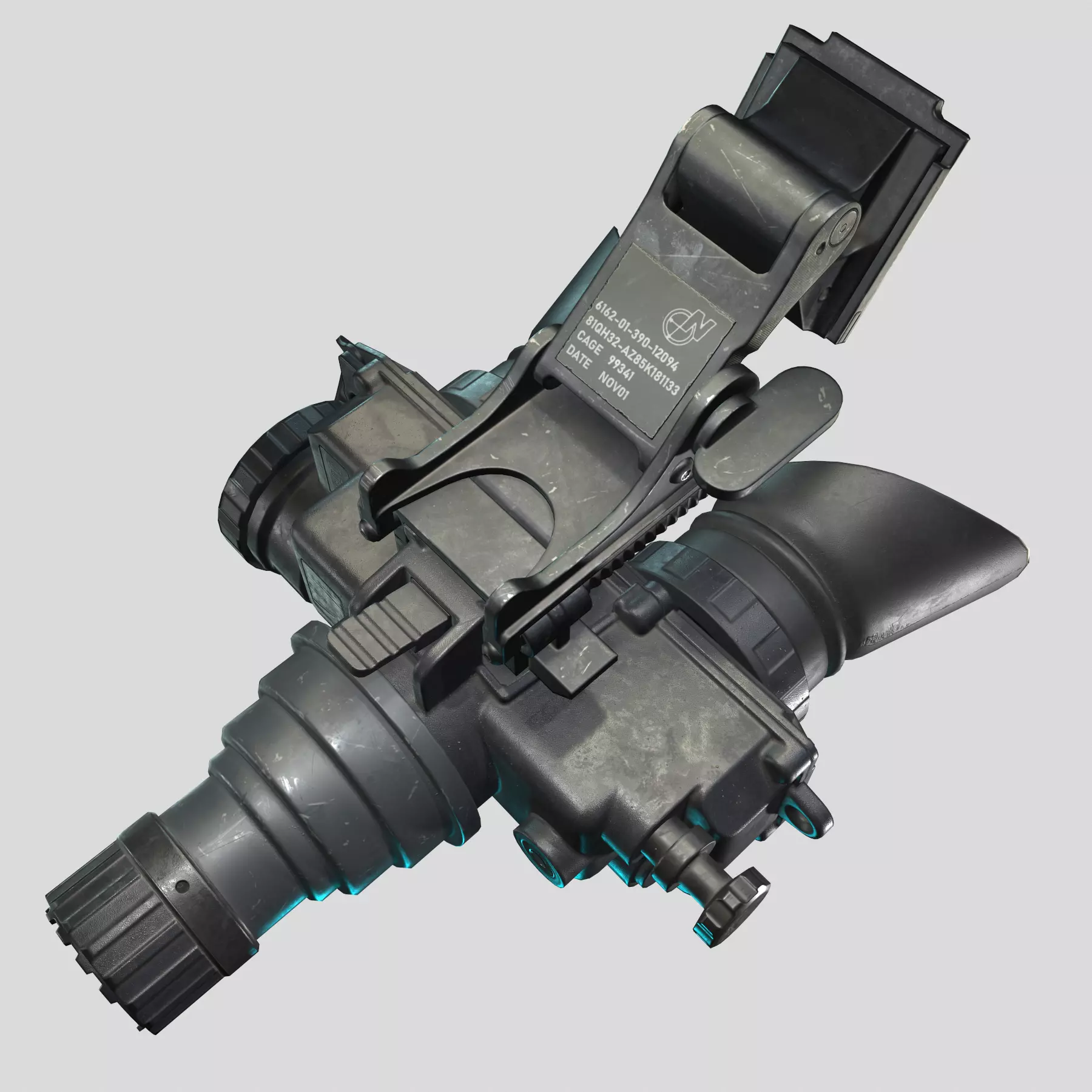 ATN PVS7-3 Gen 3 Night Vision Low-poly 3D model_0