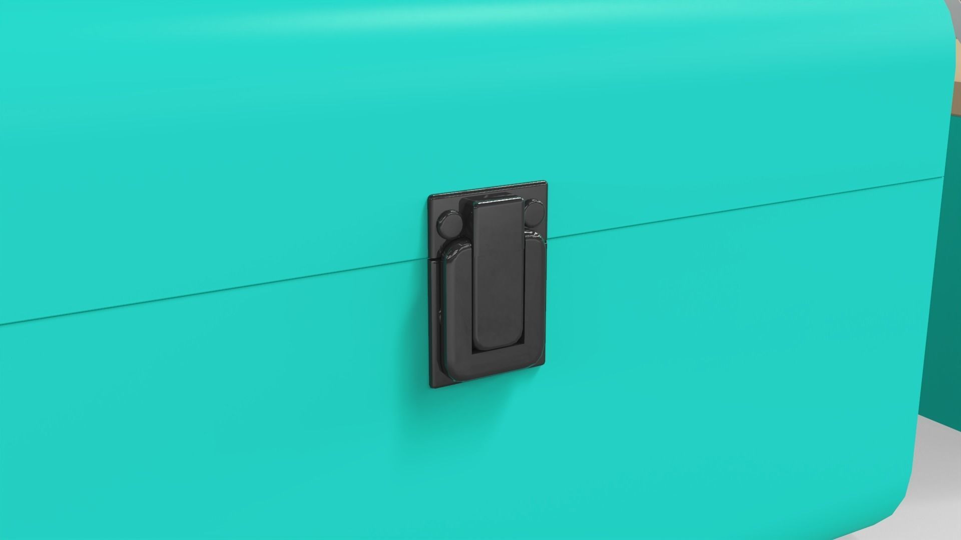 Children Cardboard Chest Suitcase 3D model_10