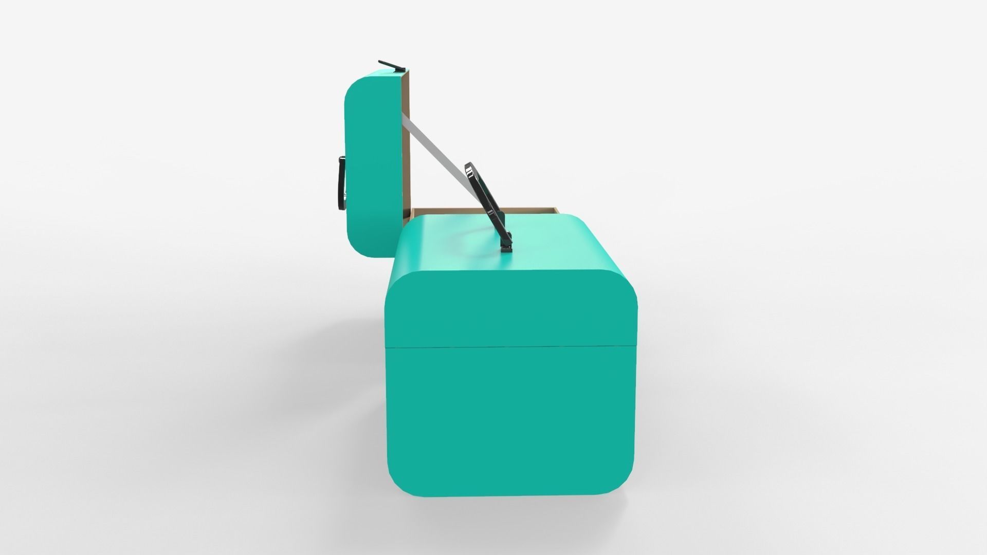Children Cardboard Chest Suitcase 3D model_8